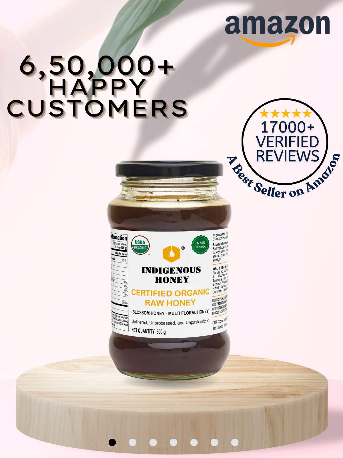 Certified Organic Raw Natural Honey