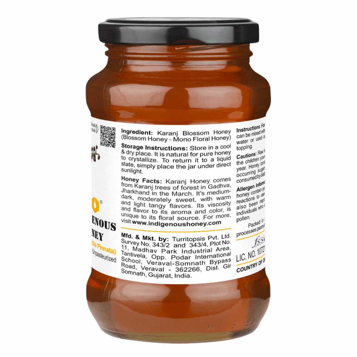 Raw Karanj Honey - Pure, Natural, Forest-Harvested Delight