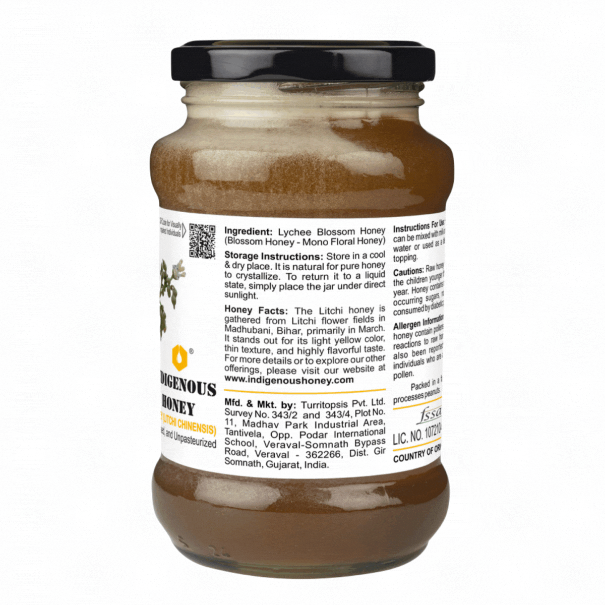 Raw Litchi Blossom Honey - Pure and Natural Delight From Bihar