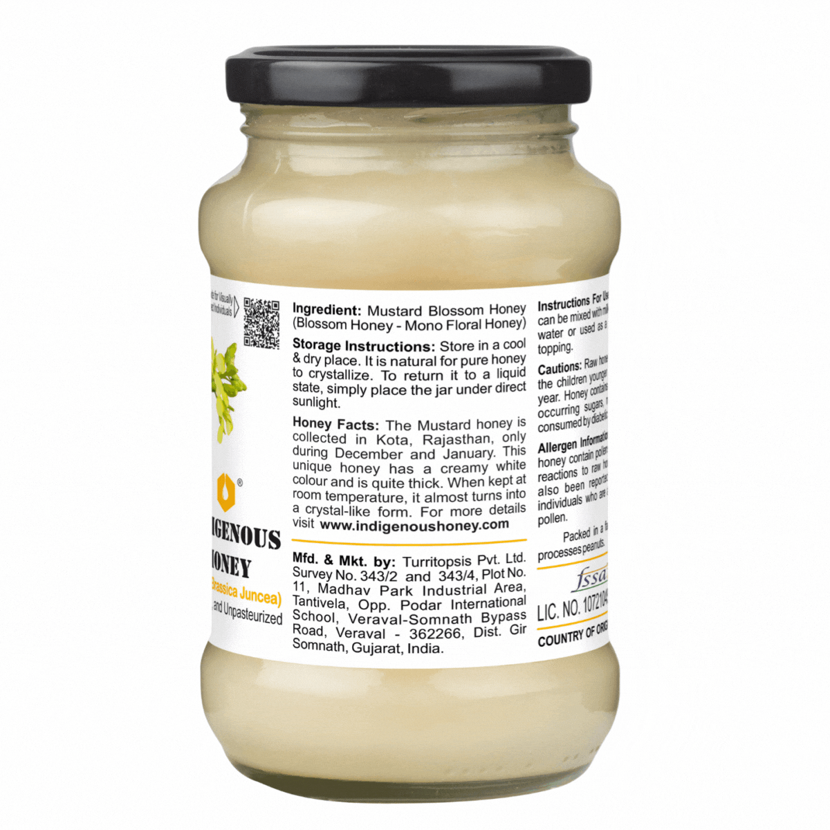 Crystallized Mustard Honey