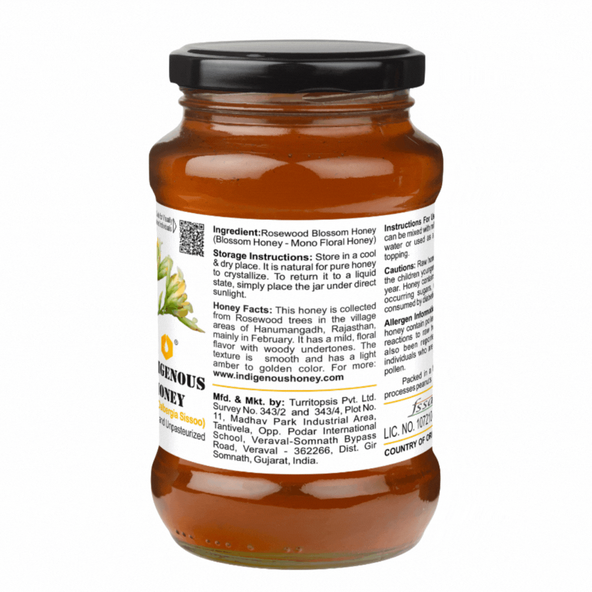 Rosewood Blossom Honey - Pure Natural Floral Flavor