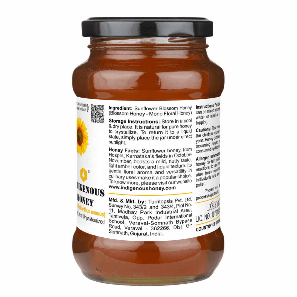 Natural Sunflower Honey | Unprocessed & Pure | Indigenous Honey