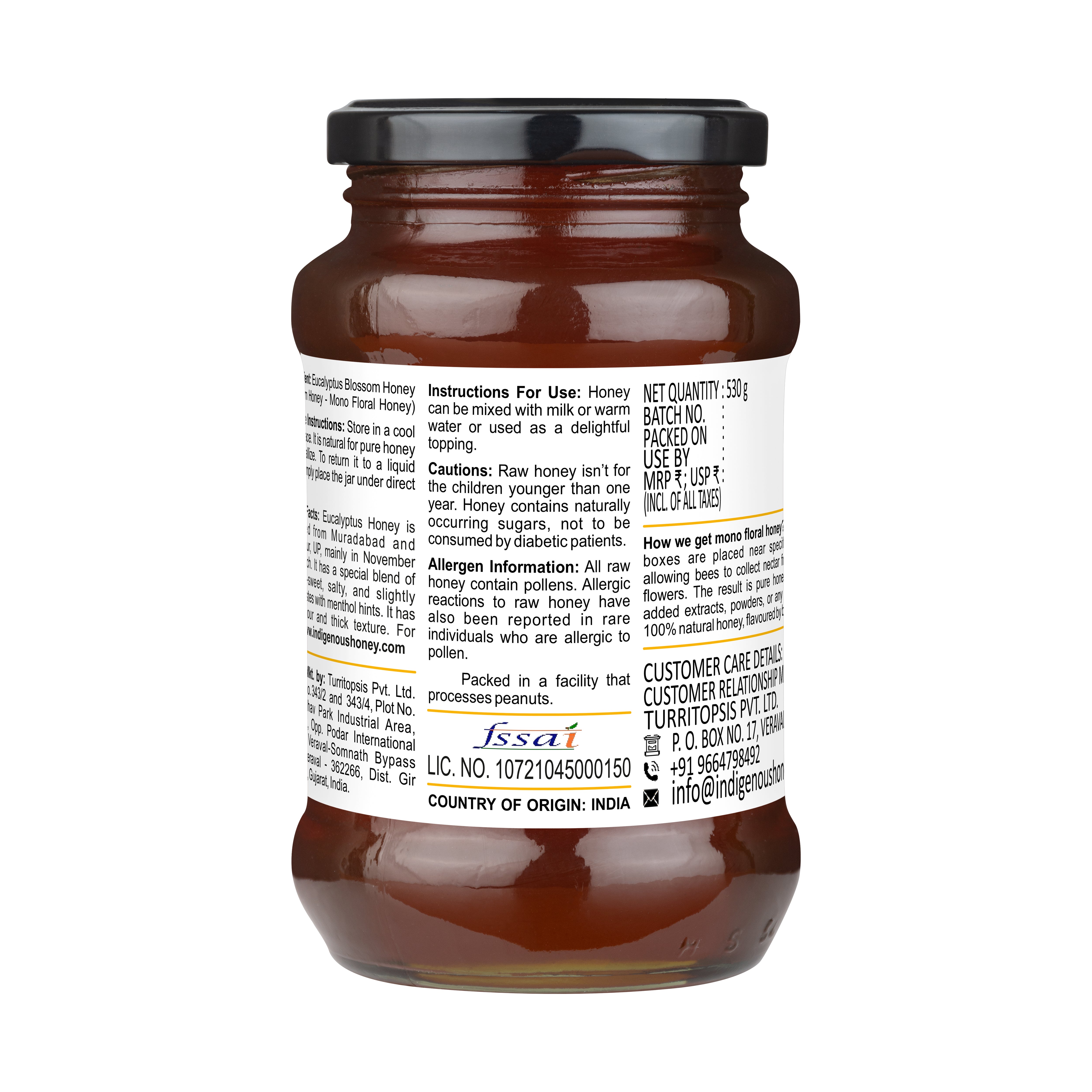 Natural Eucalyptus Blossom Honey