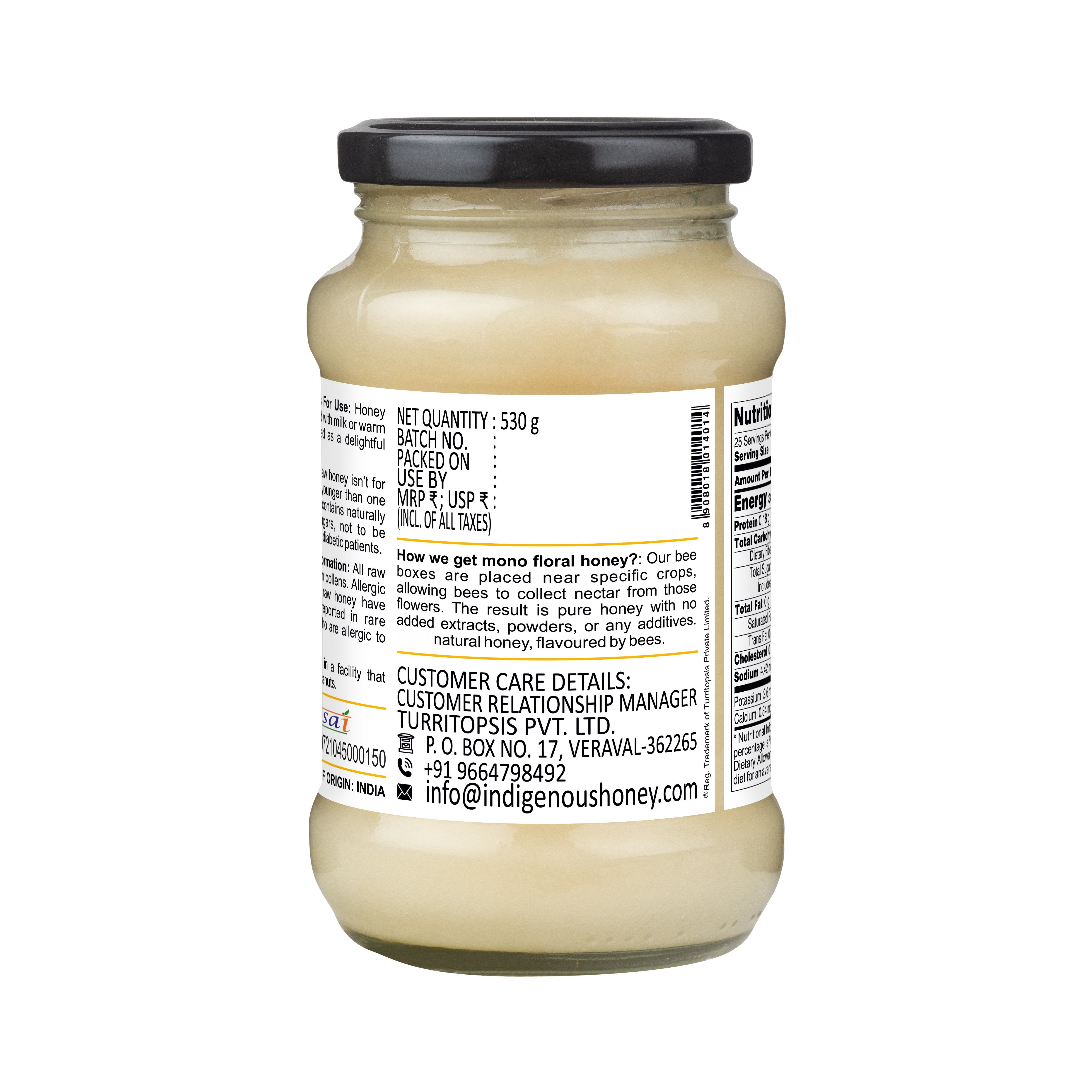 Natural Crystallized Mustard Honey