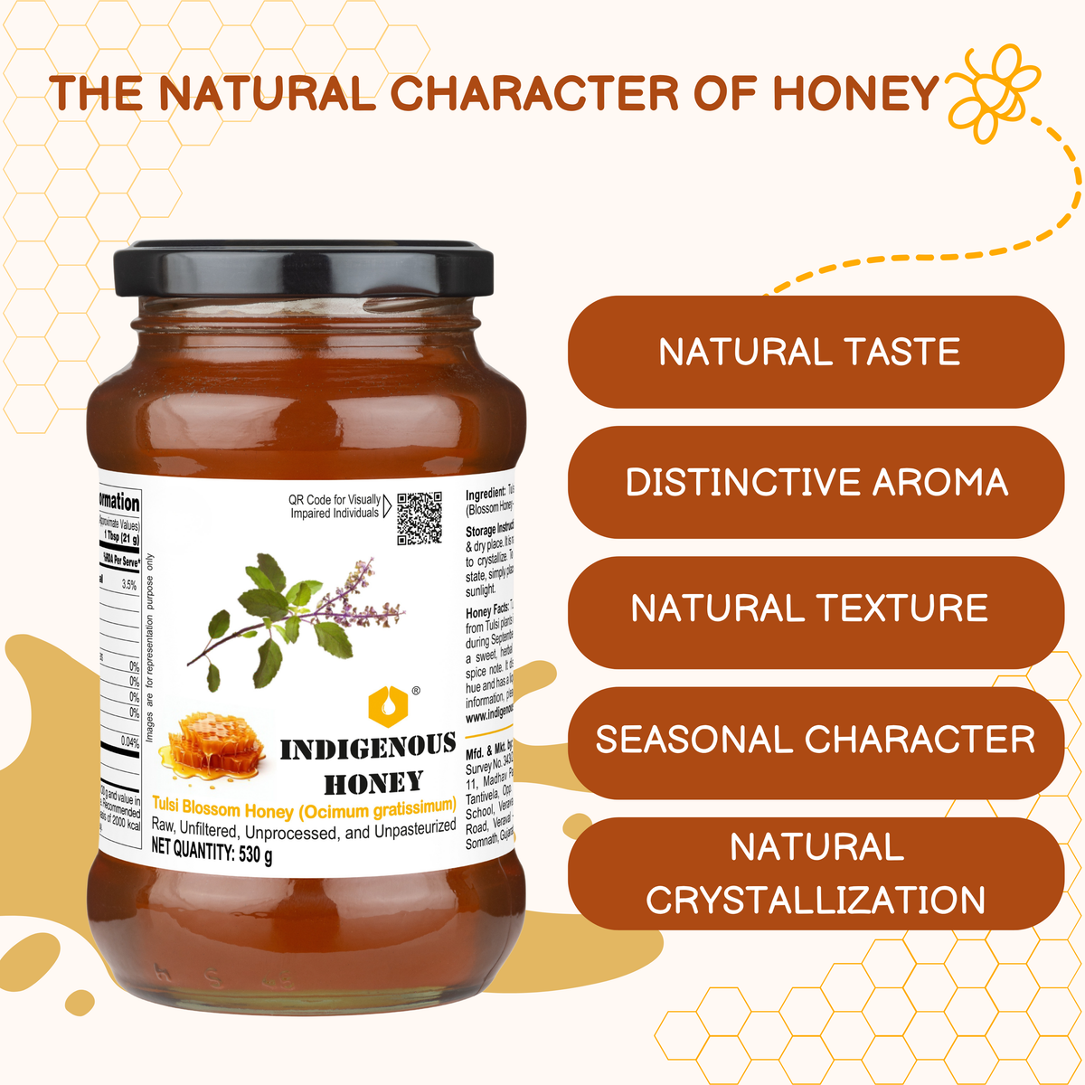 Natural Pure Tulsi Honey