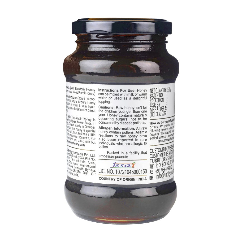 Natural Raw Ajwain Blossom Honey