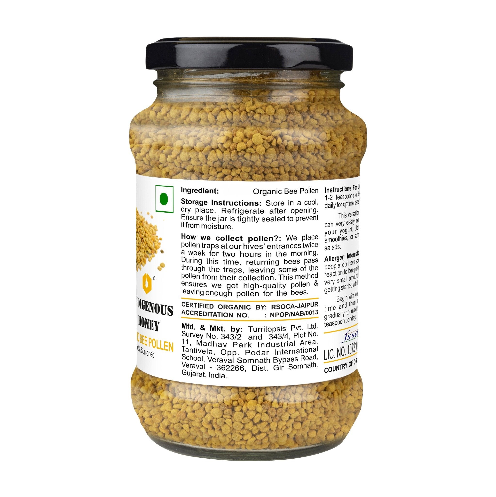 natural raw bee pollen