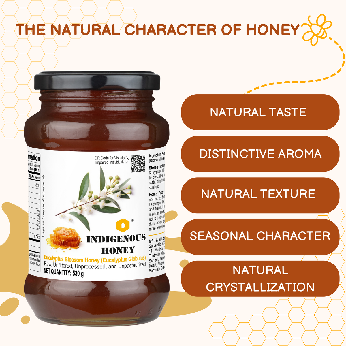 Natural Unprocessed Eucalyptus Blossom Honey