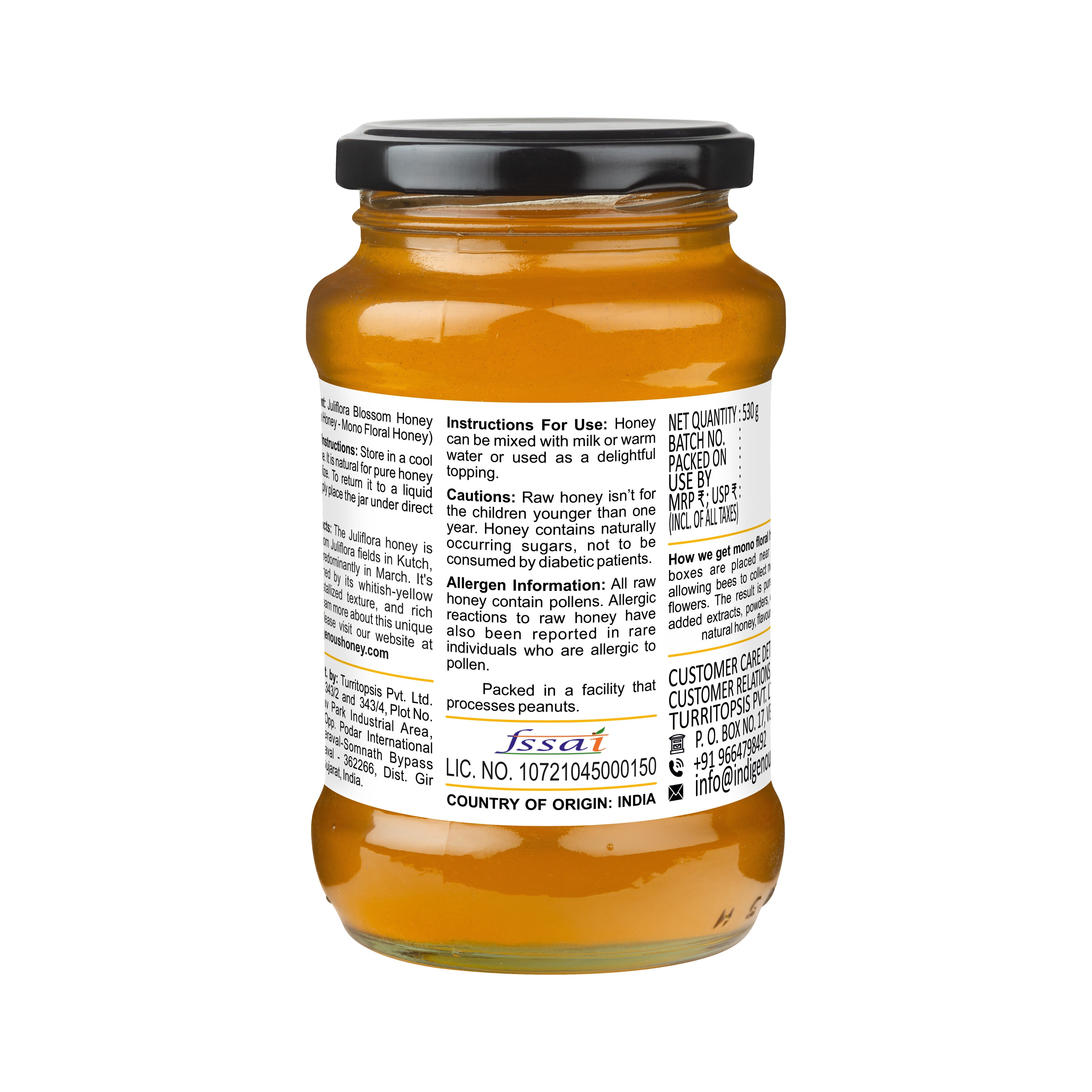 Natural Unprocessed Juliflora Blossom Honey