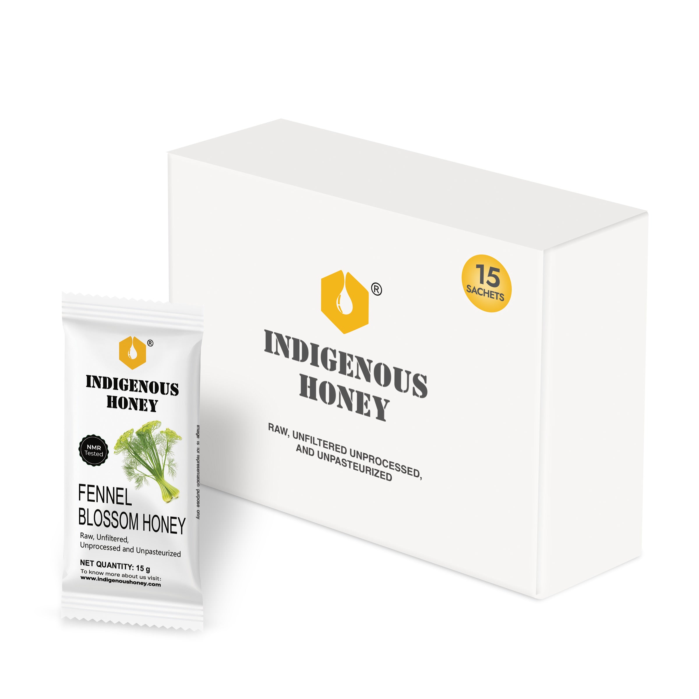 Natural fennel blossom honey