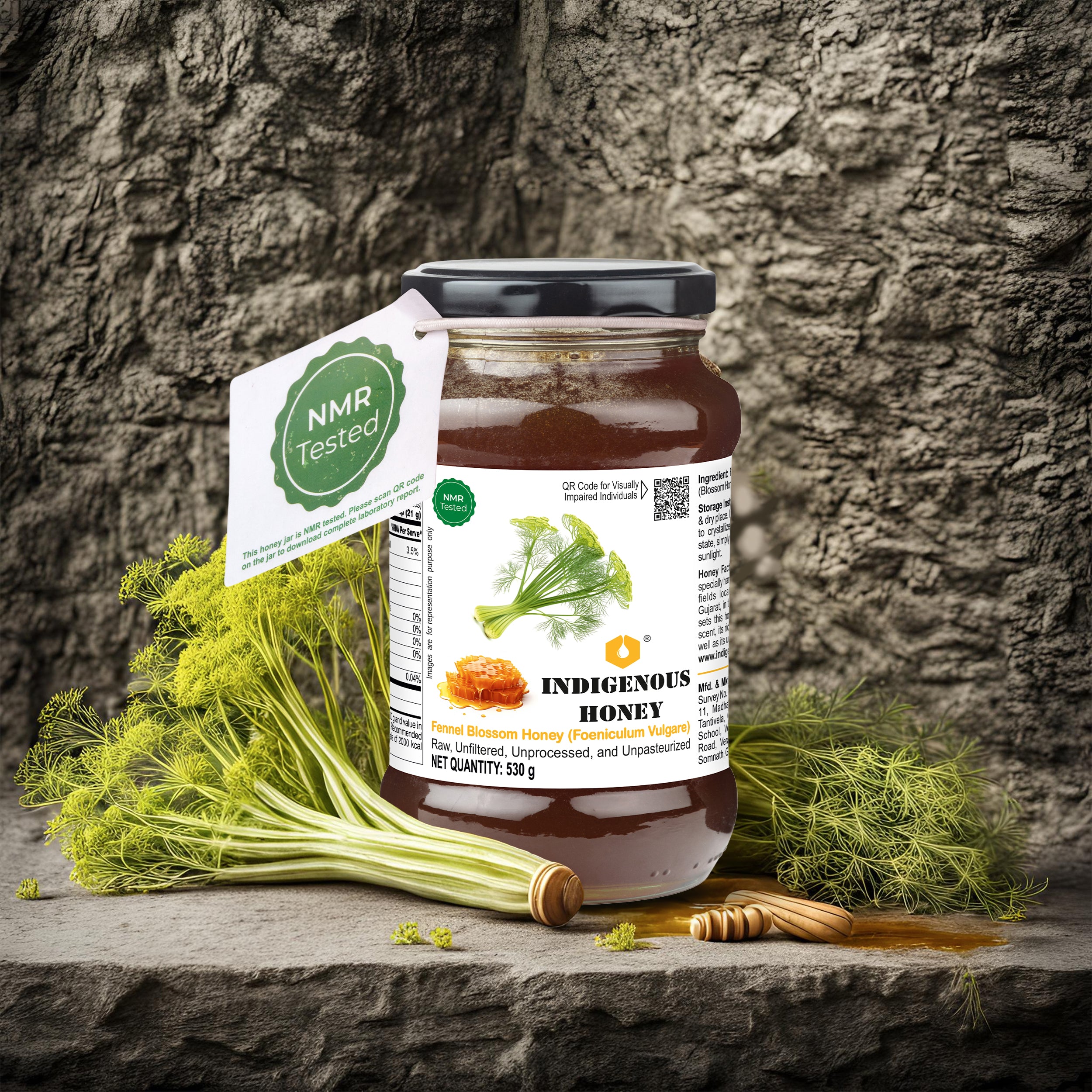 Natural and Unprocessed Fennel Blossom Honey
