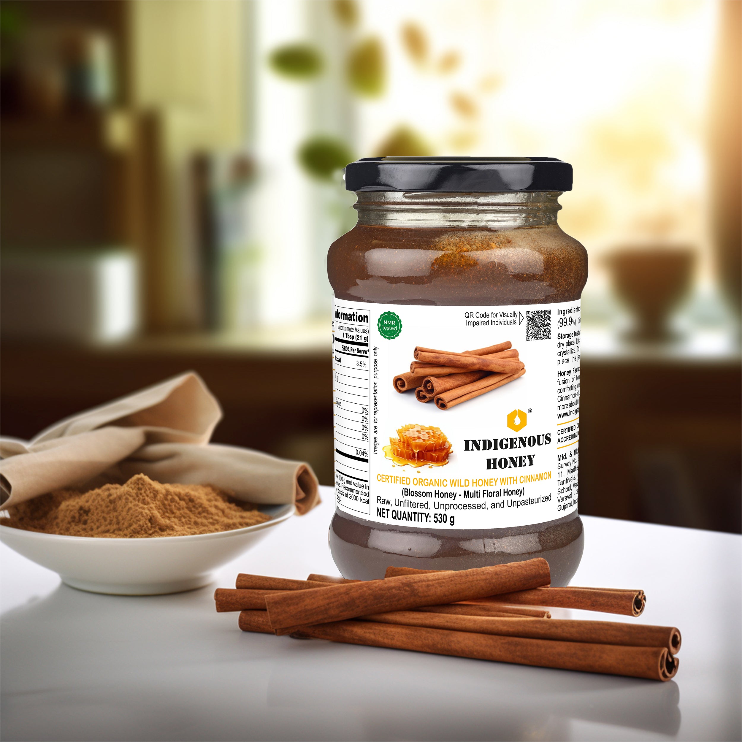 Nature Pure Honey Infused with Cinnamon