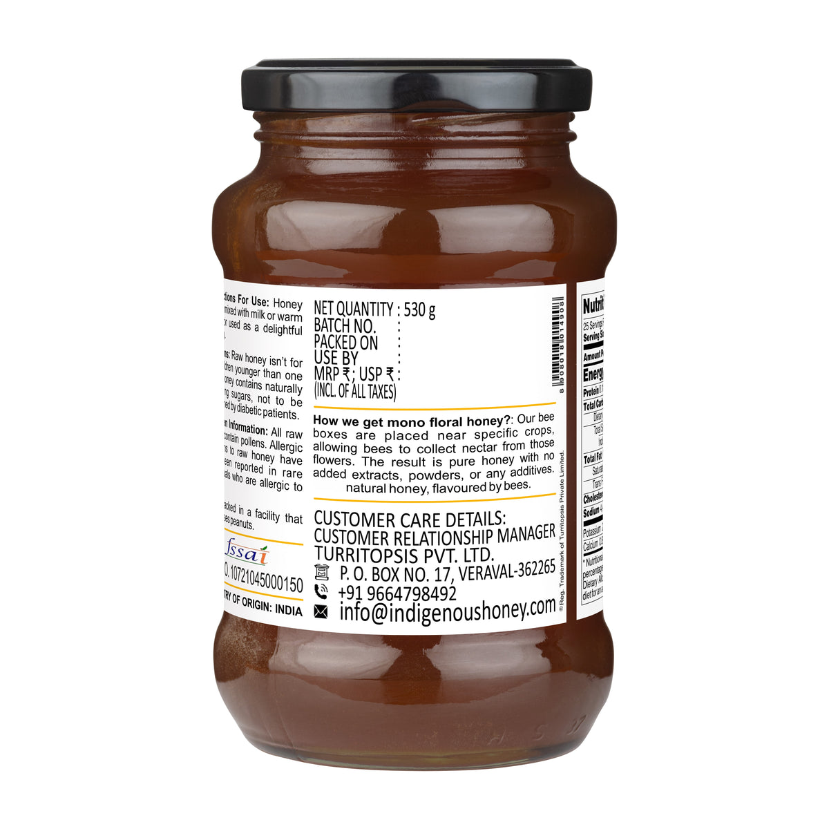 Pure Natural Honey Coriander Blossom