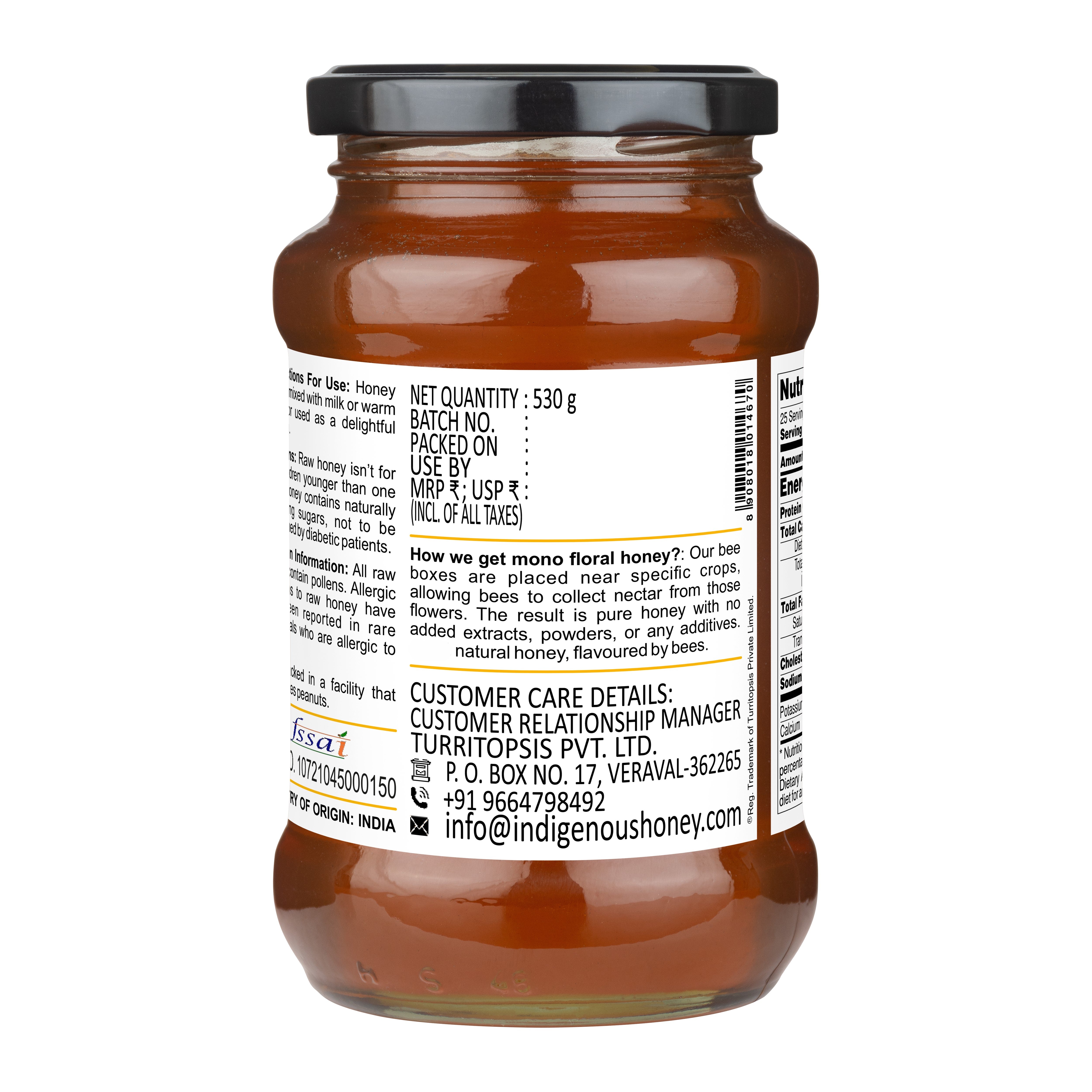 Pure Natural Tulsi Blossom Honey