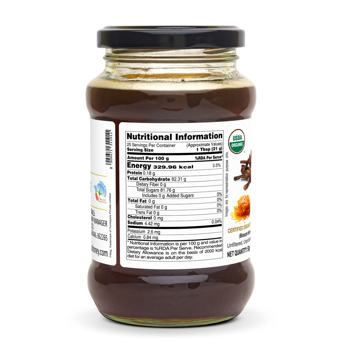 Pure Organic Honey With Organic Clove Powder