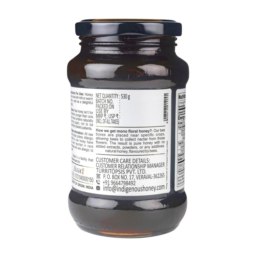 Pure Unprocessed Ajwain Blossom Honey