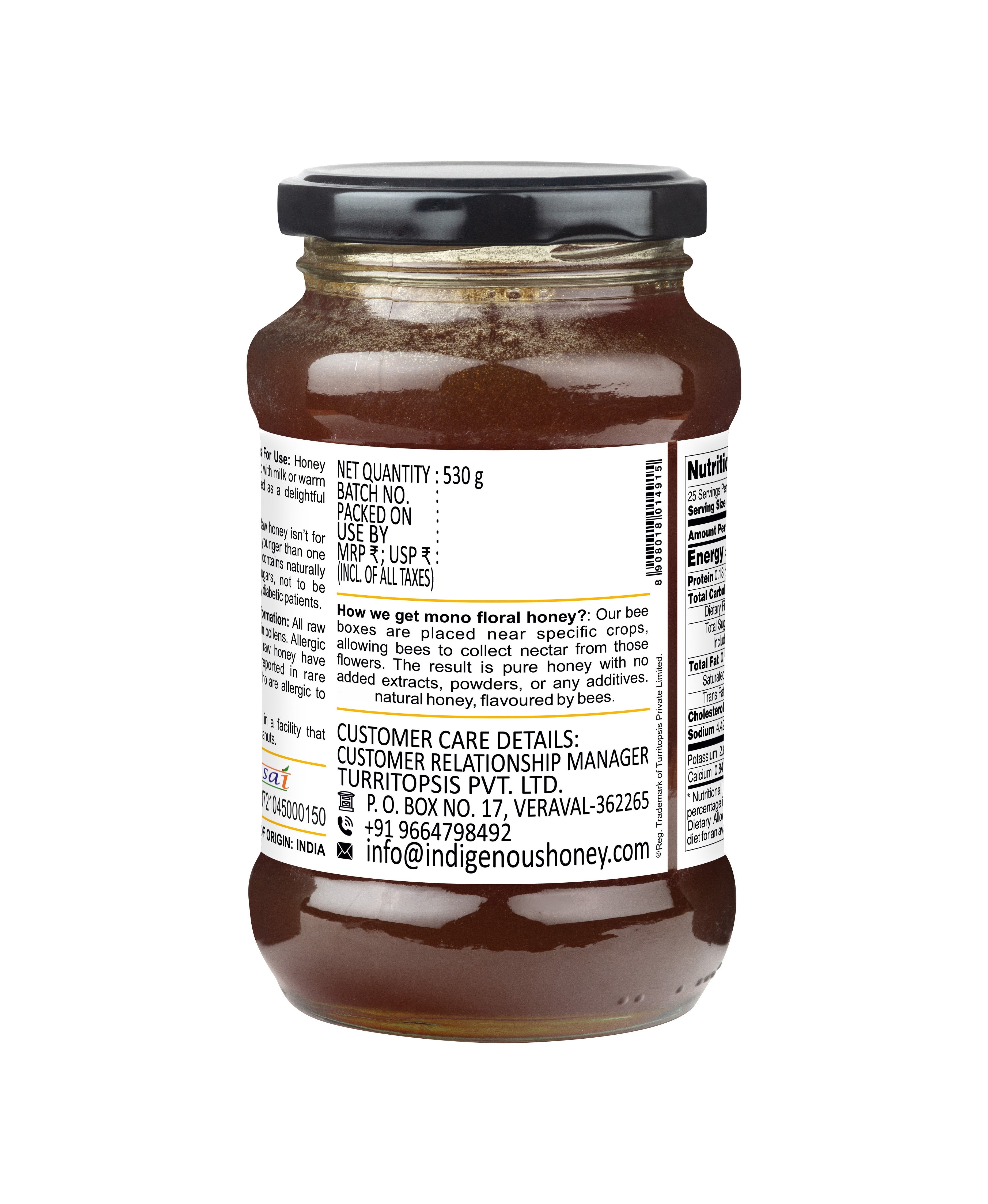 Pure Unprocessed Fennel Blossom Honey