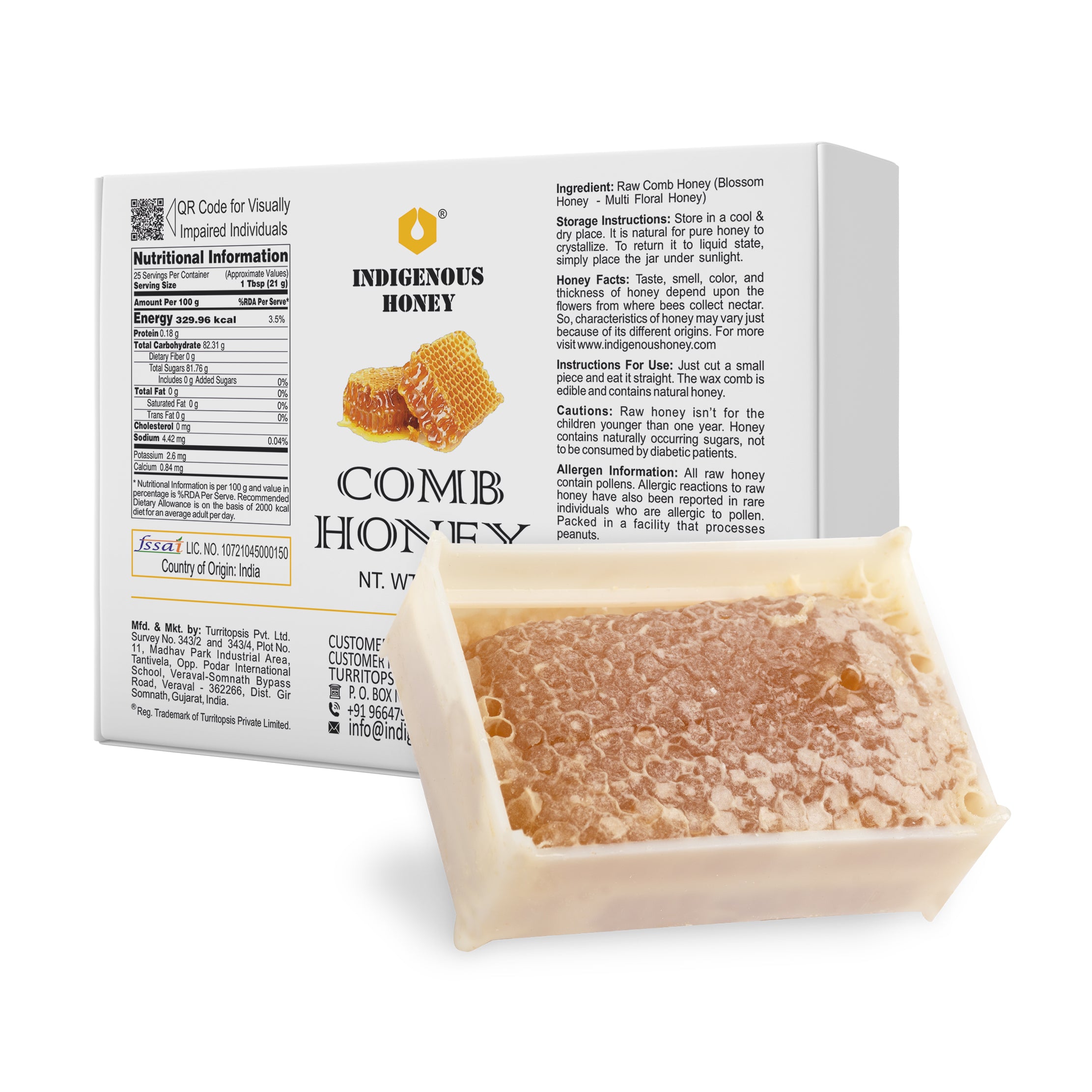 Pure comb Honey