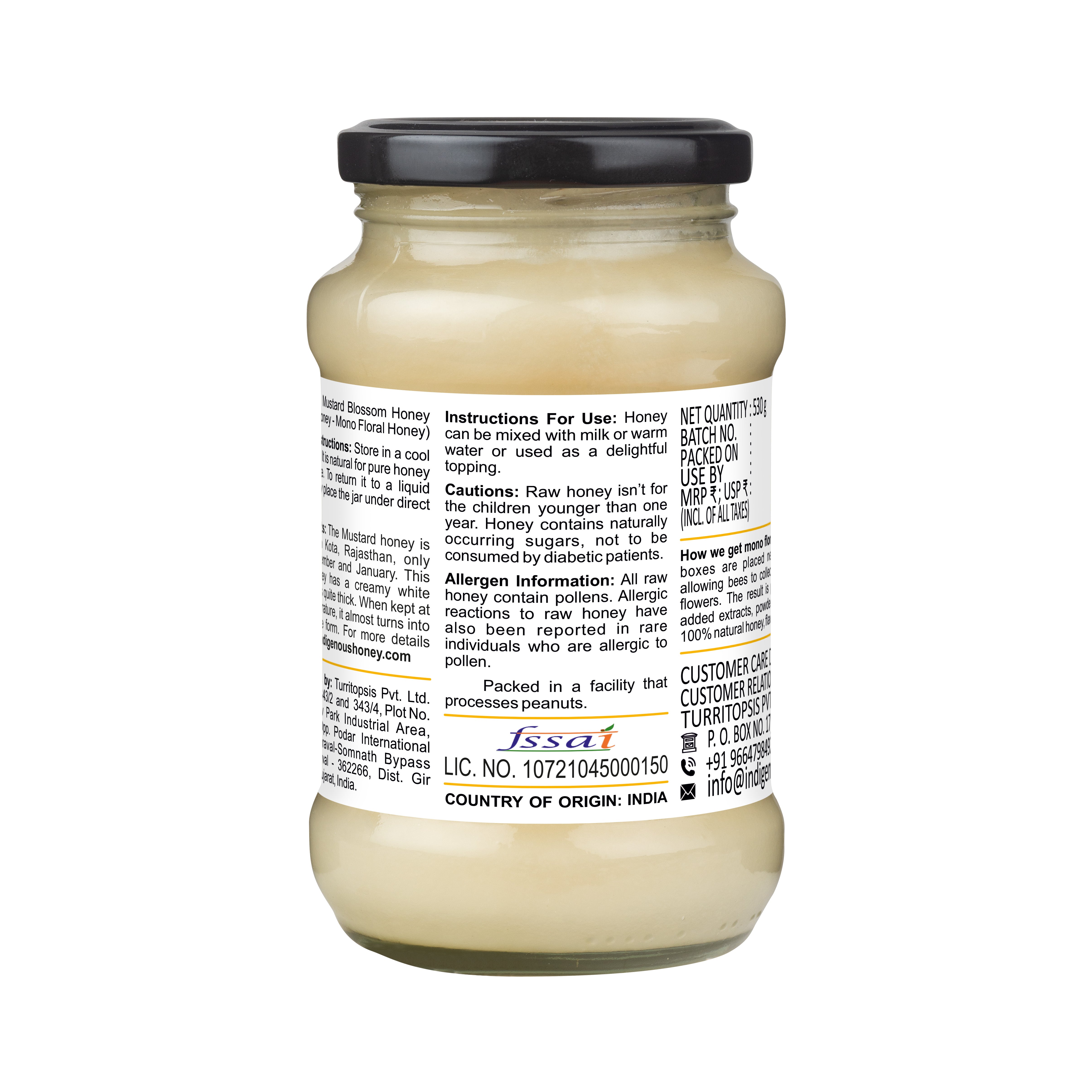 Raw Honey Crystallized Mustard