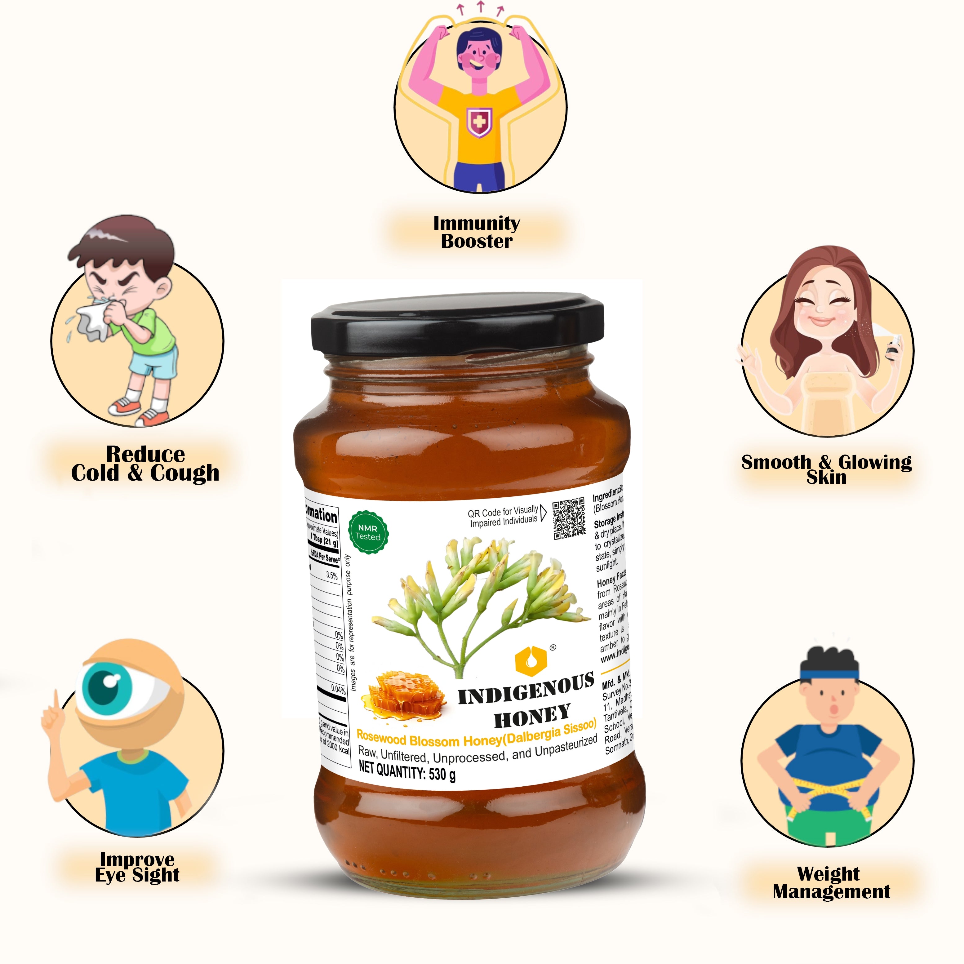 Raw Rosewood Honey