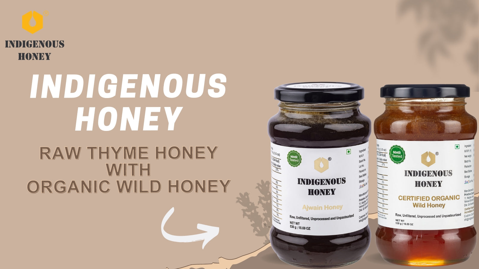 Raw Ajwain and Organic Wild Honey