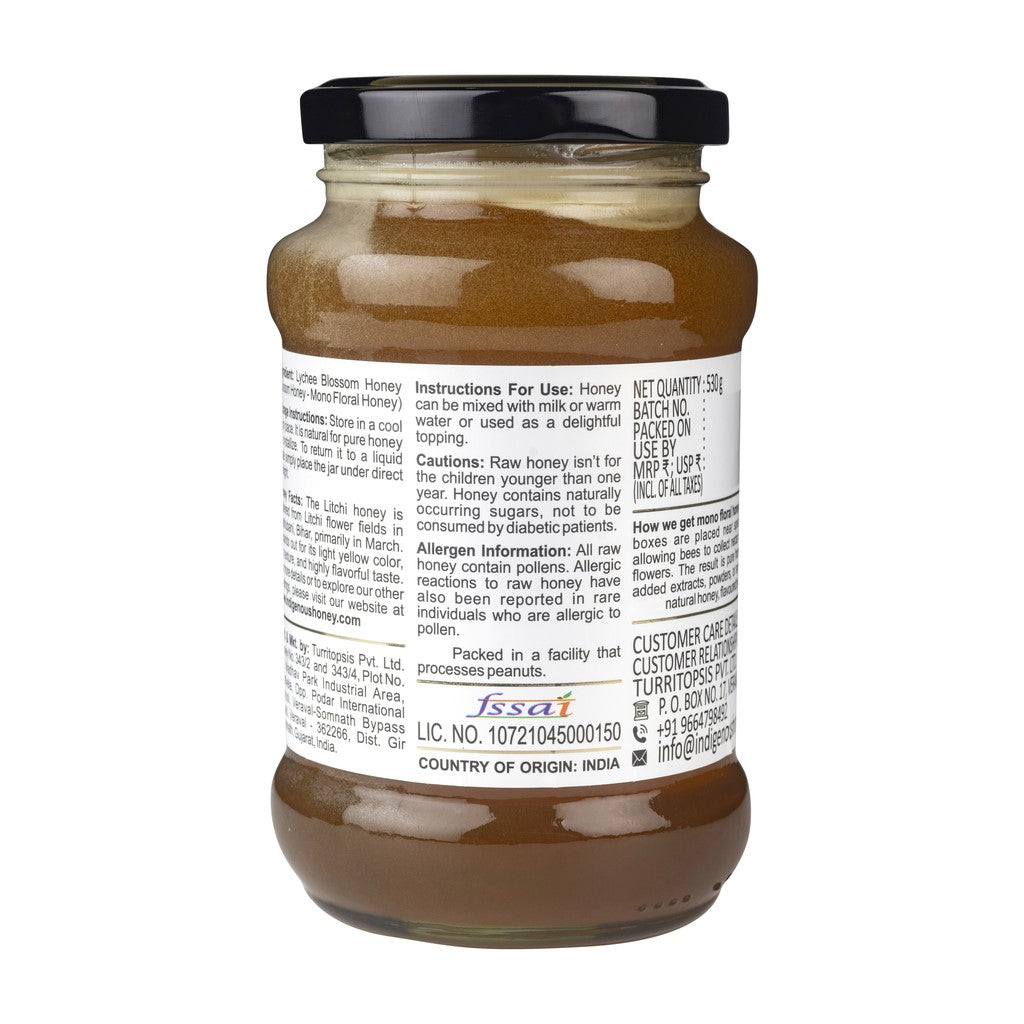 Raw Natural Lychee Blossom Honey