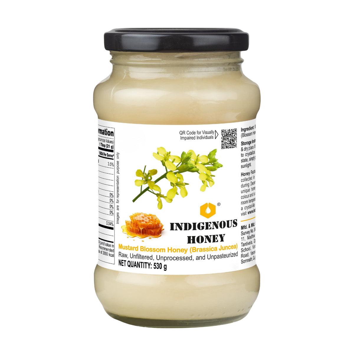 Raw Pure Mustard Blossom Honey