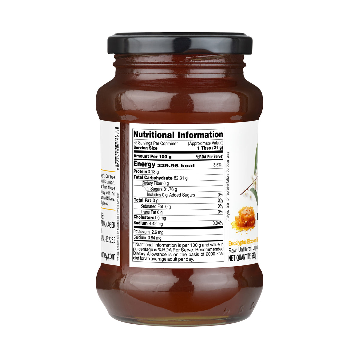 Raw Unprocessed Eucalyptus Blossom Honey