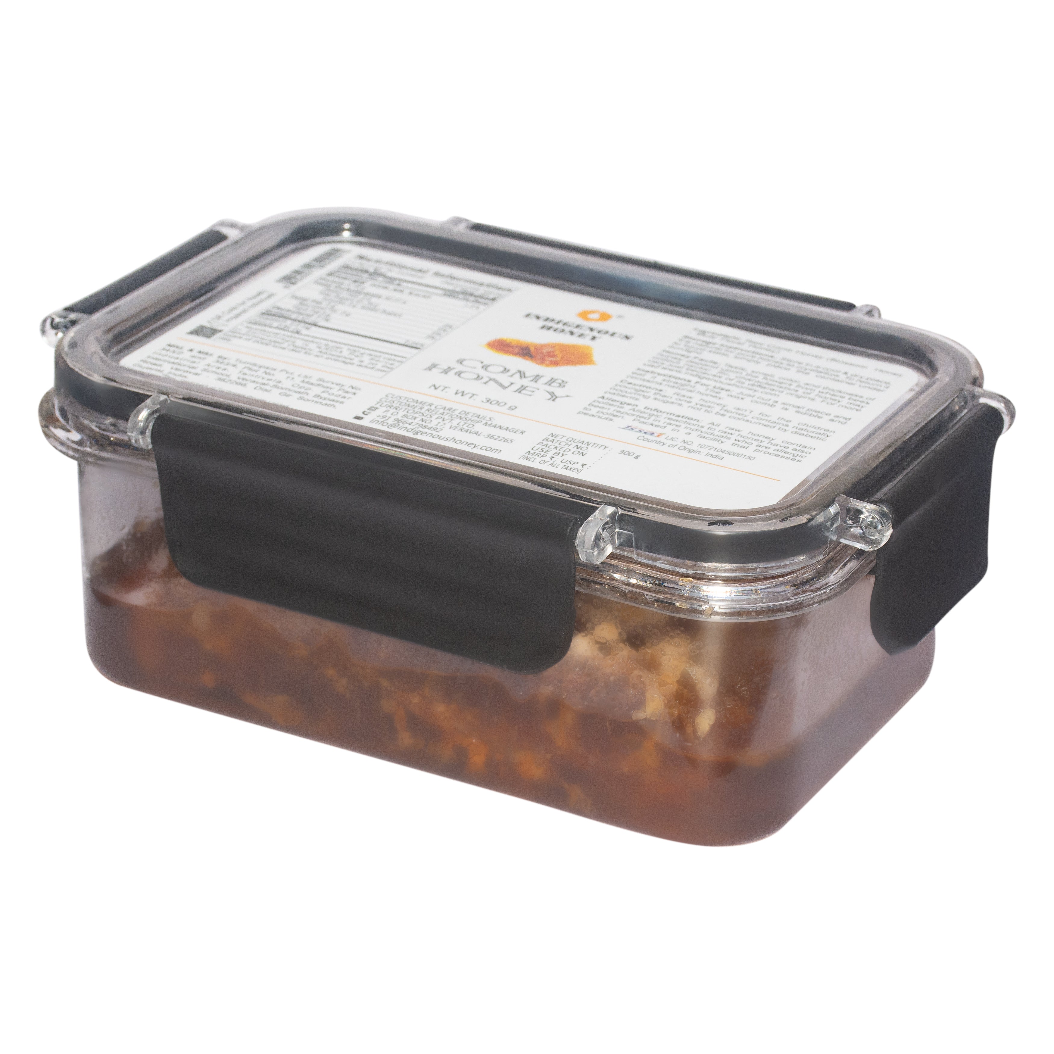 Raw unfiltered comb honey