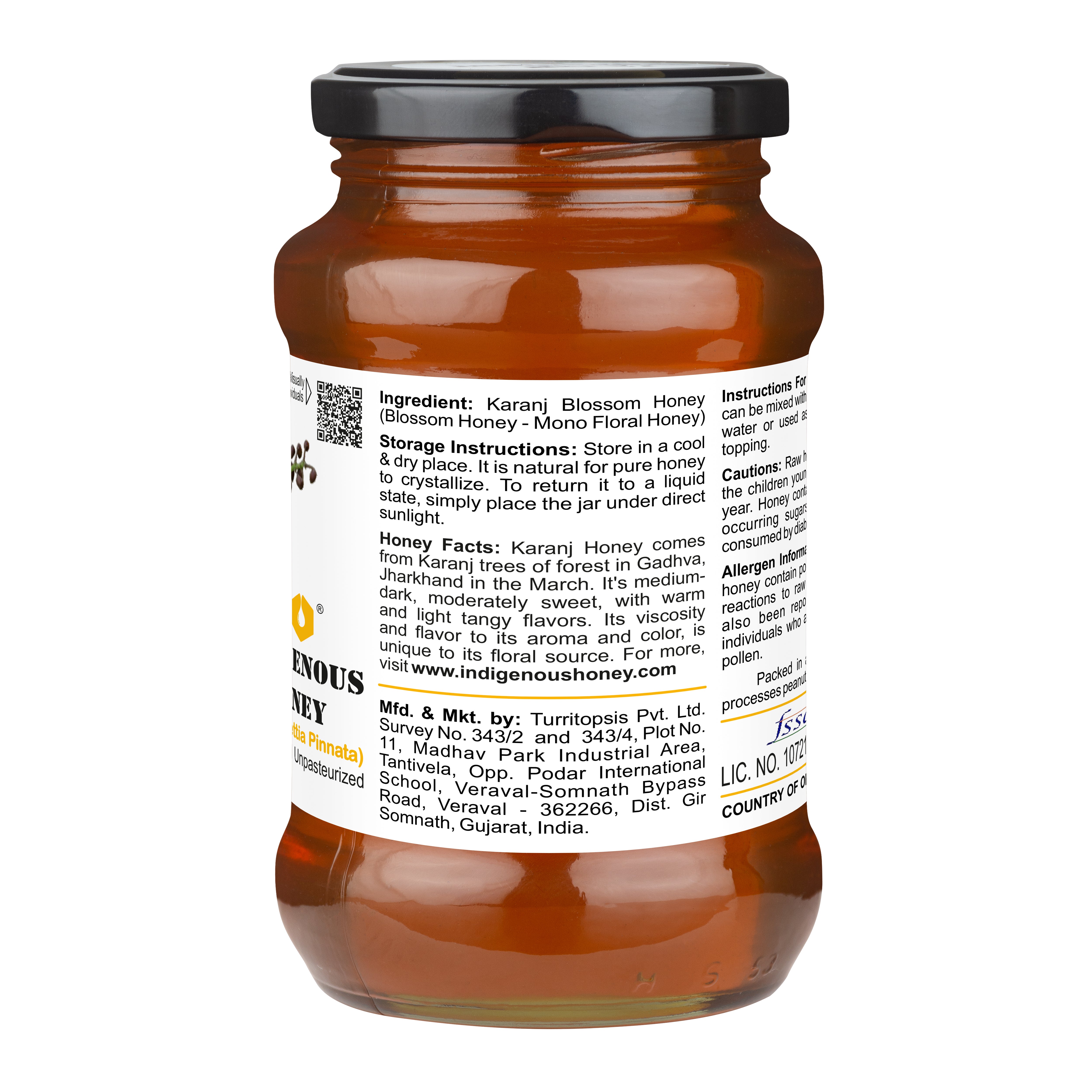 Raw karanj Blossom Honey