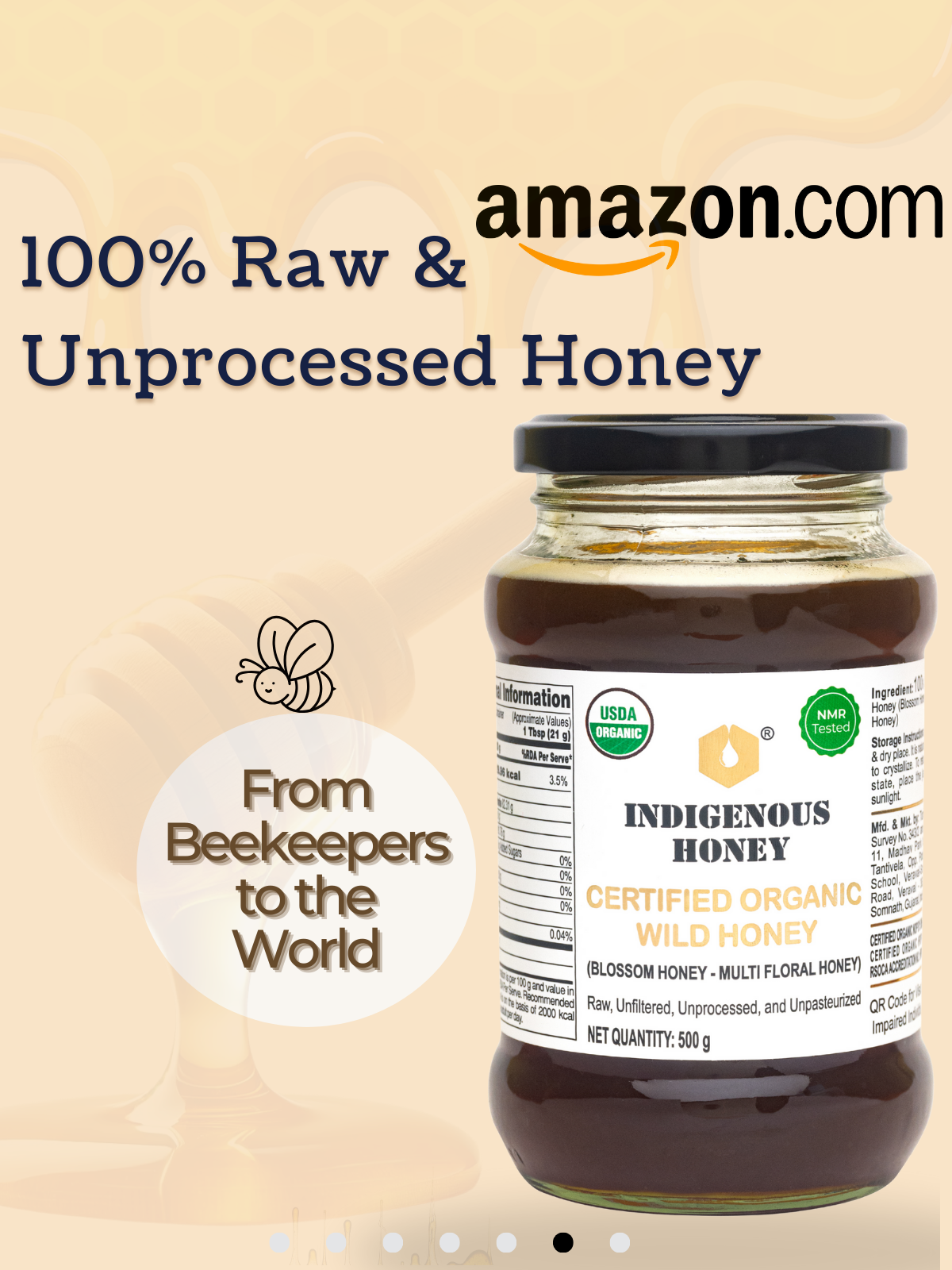 USDA NMR certified raw honey