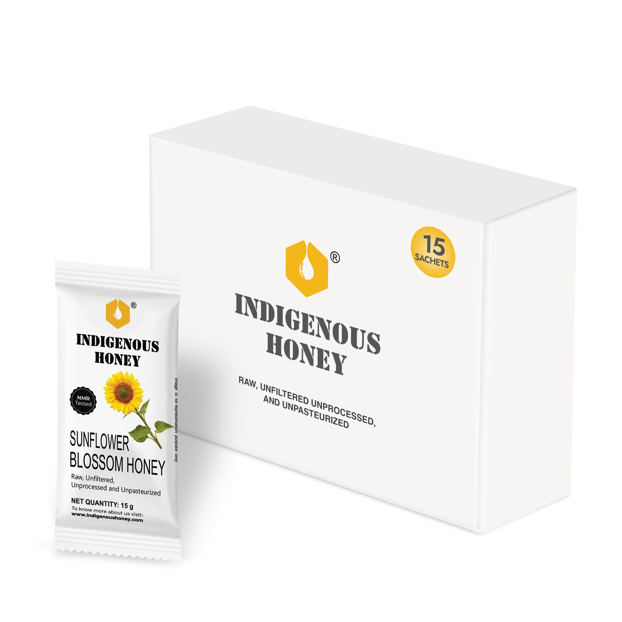 Unprocess sunflower blossom honey