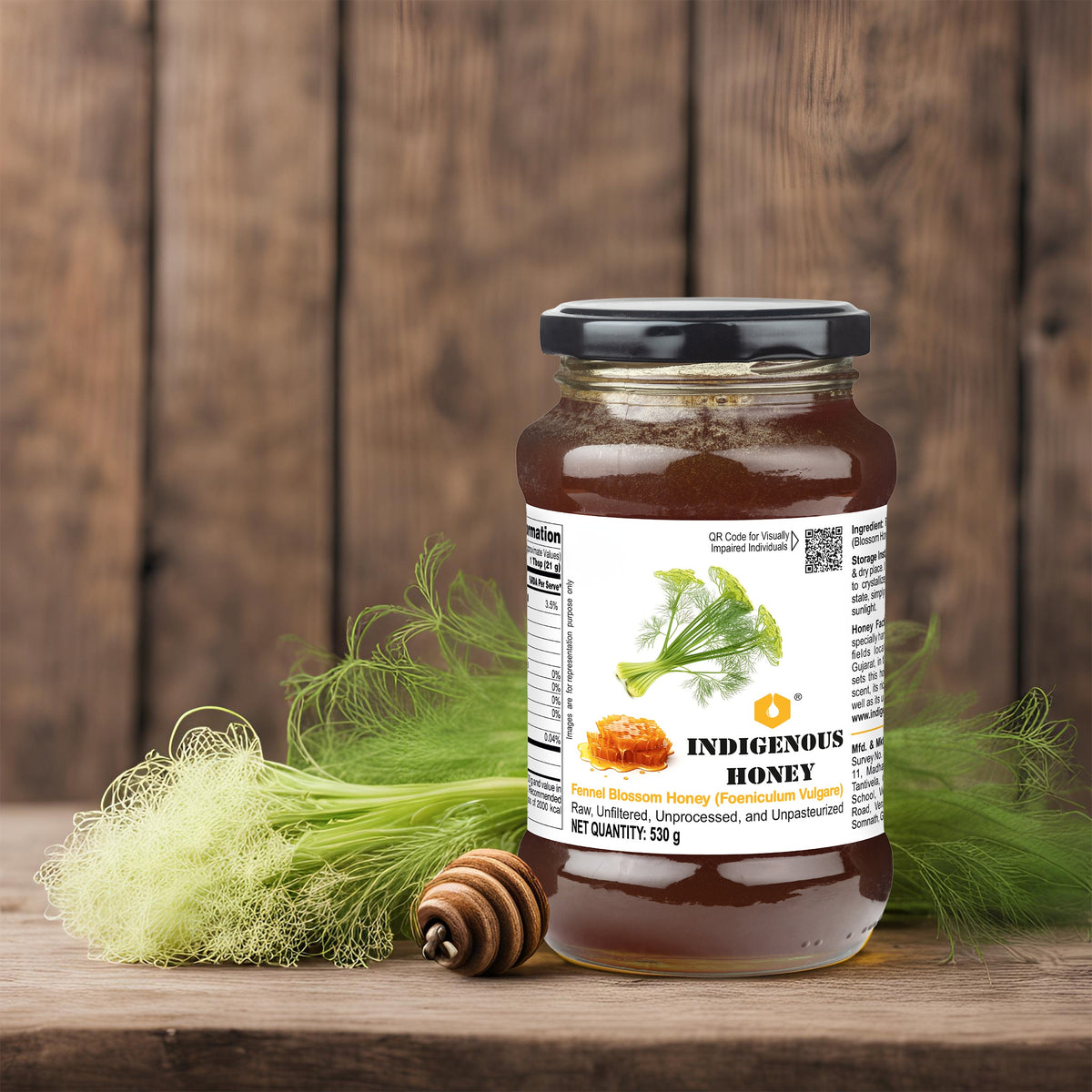 Unprocessed Fennel Blossom Honey