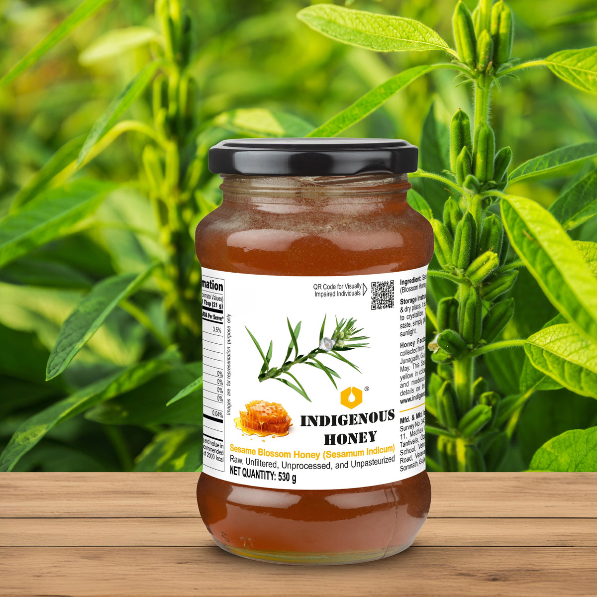 Unprocessed Natural Sesame Honey