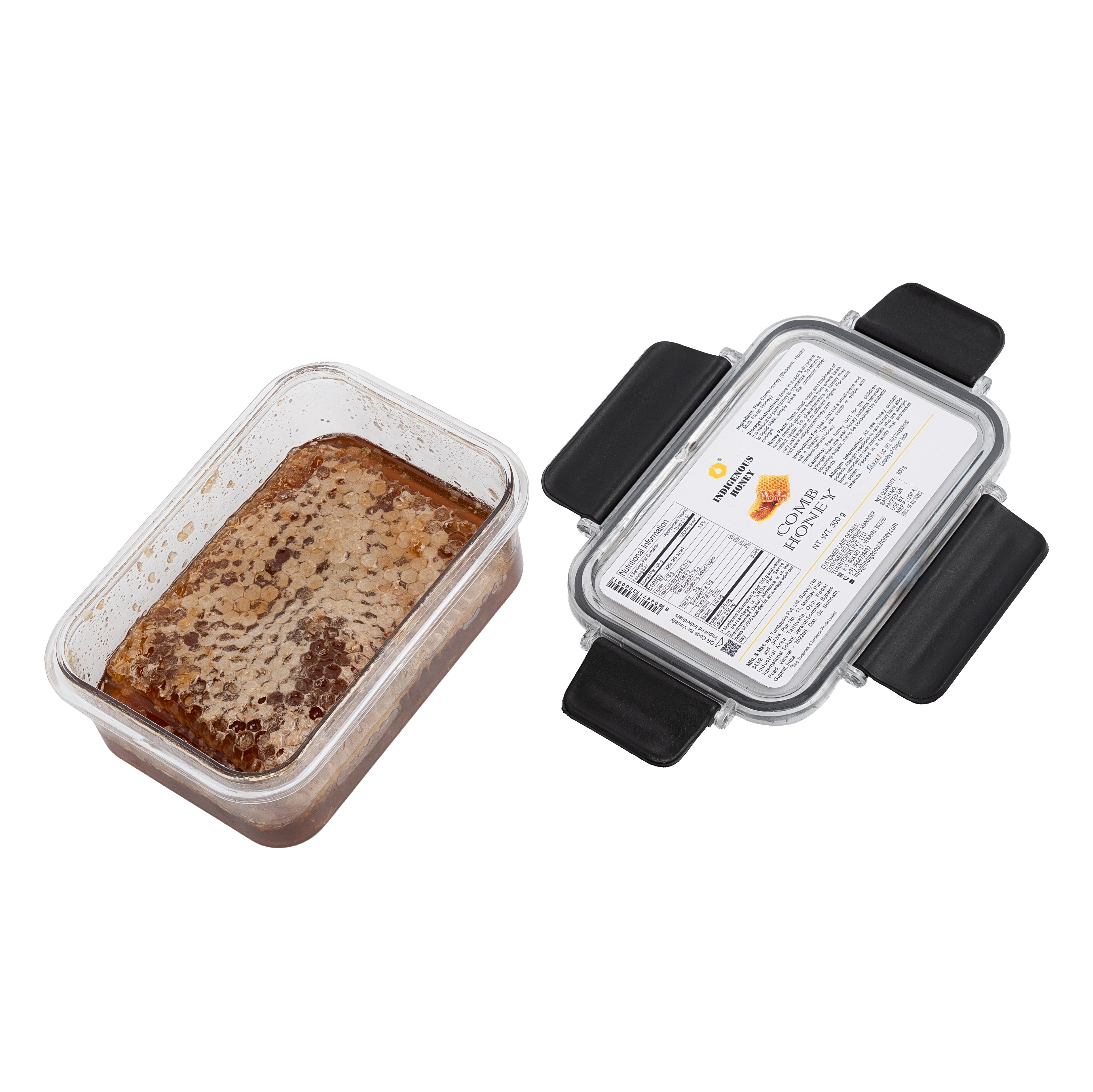 natural raw comb honey