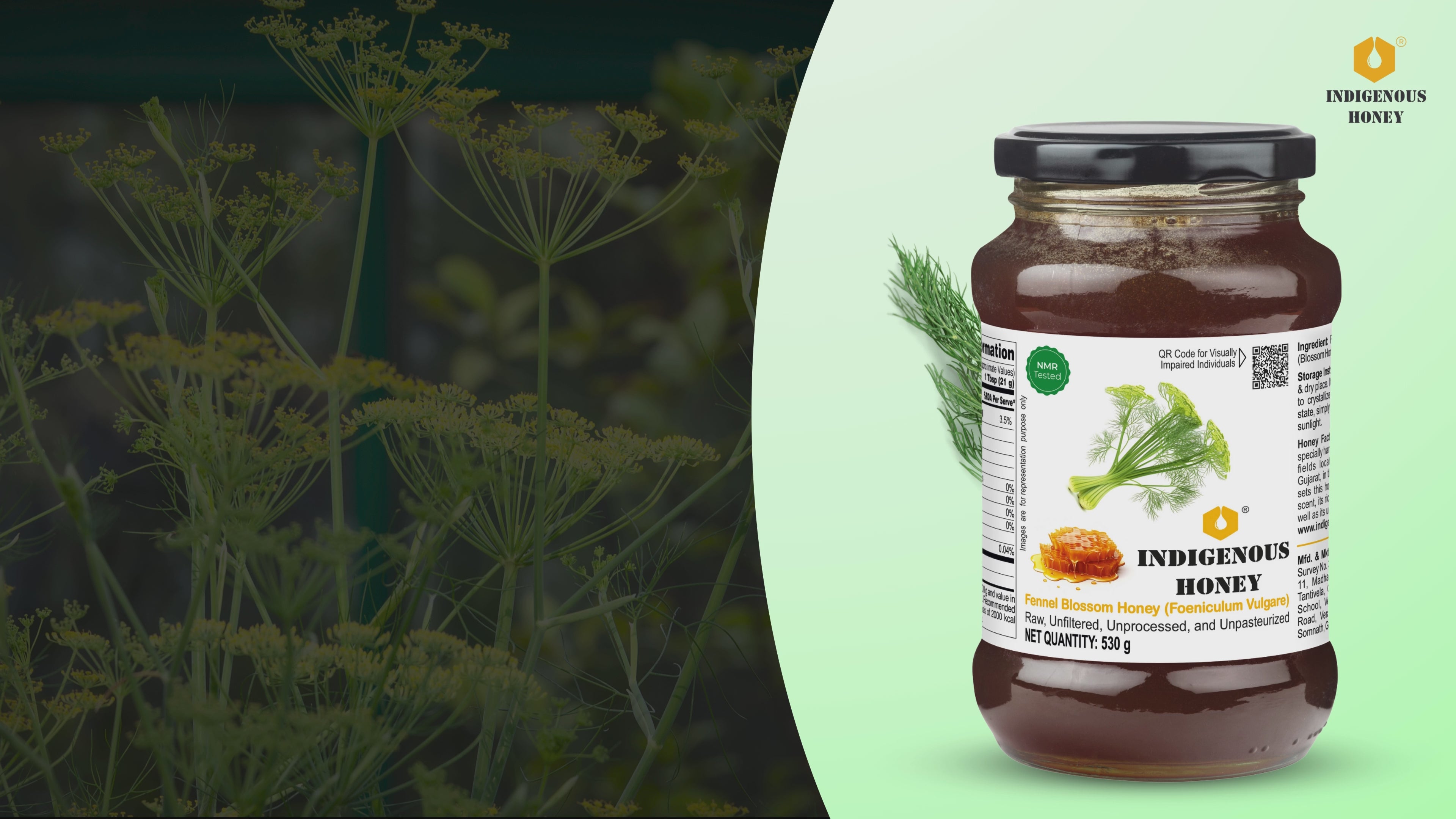 Raw Fennel Honey