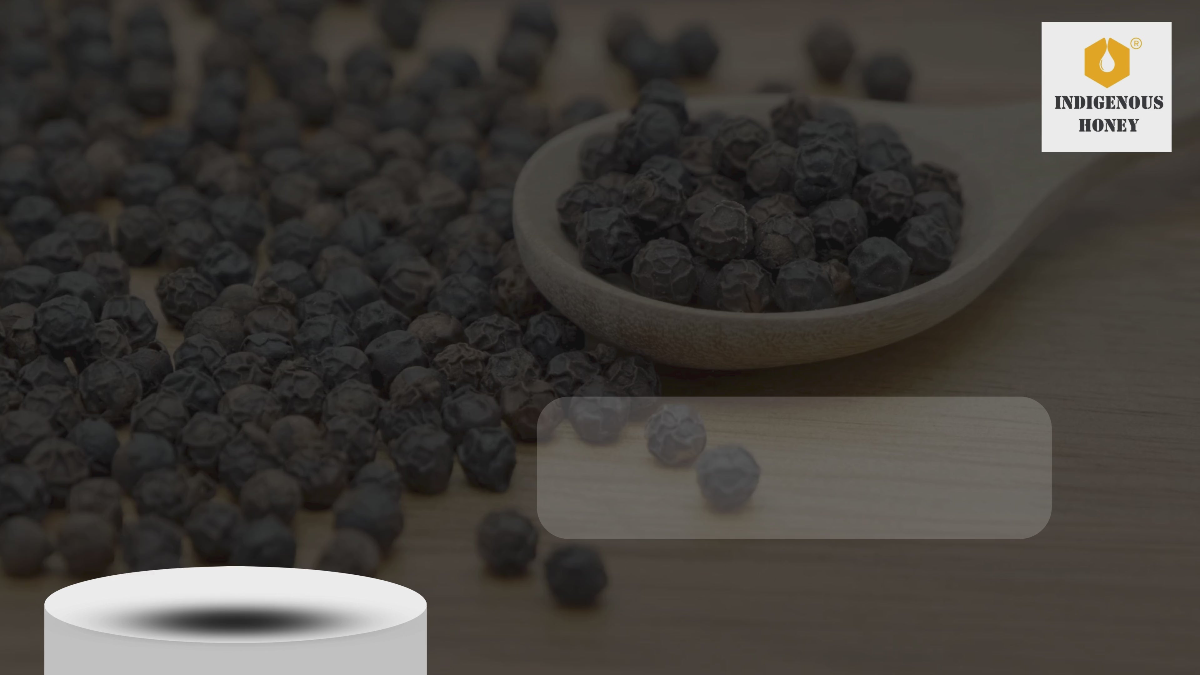 organic black pepper infused honey