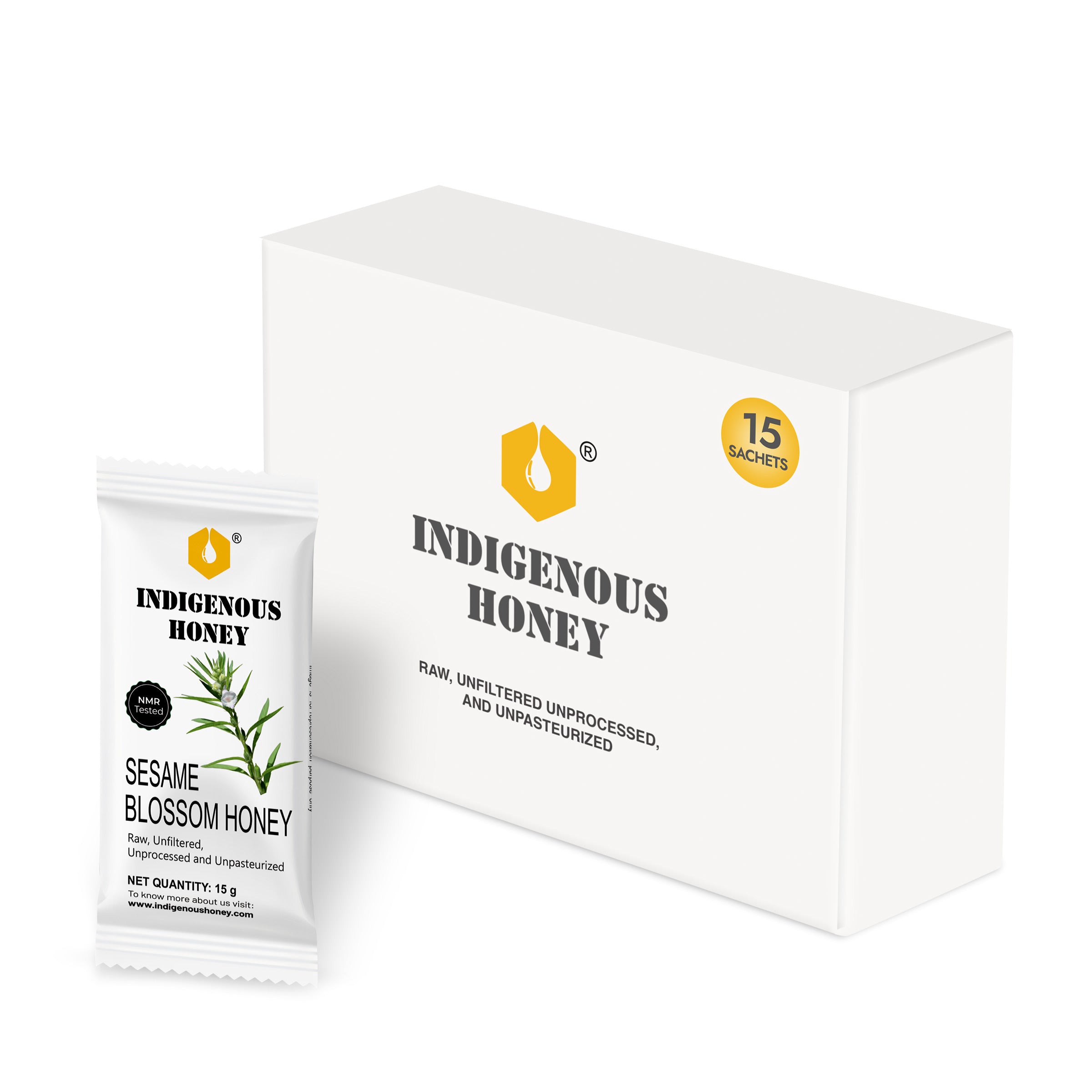 Unprocess sesame blossom honey