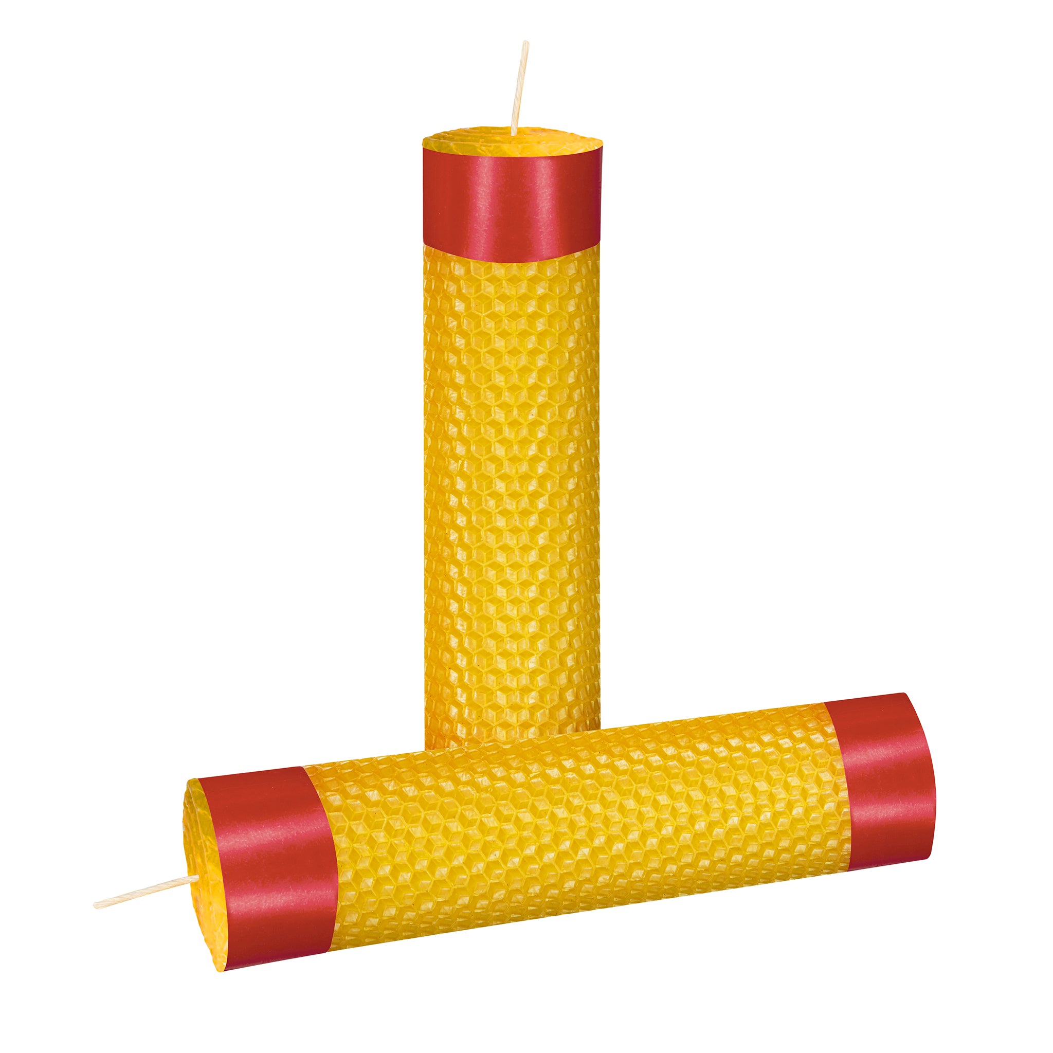 Unscented beeswax candle