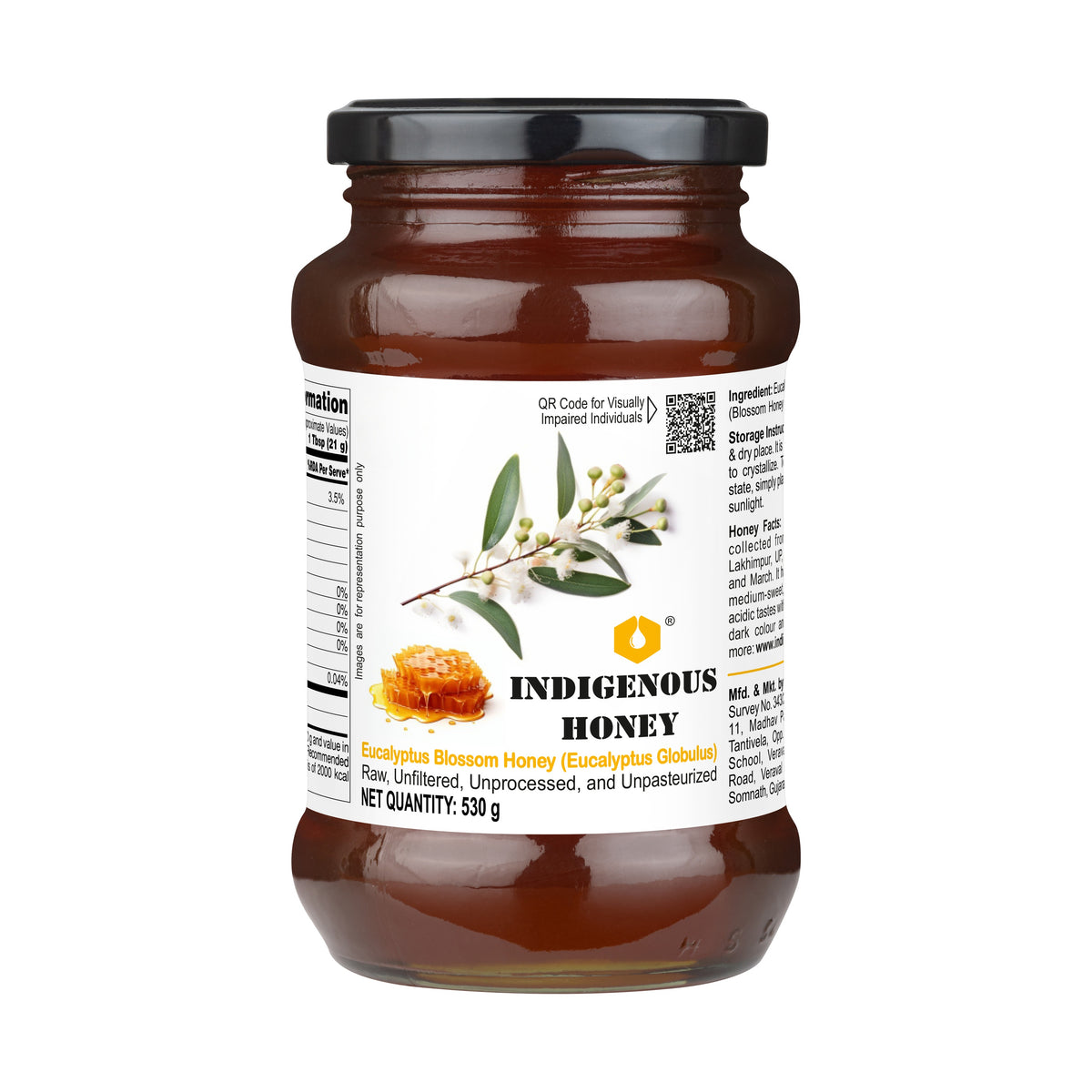 Raw Natural Eucalyptus Honey - Pure, Unfiltered, Direct from Beekeeper