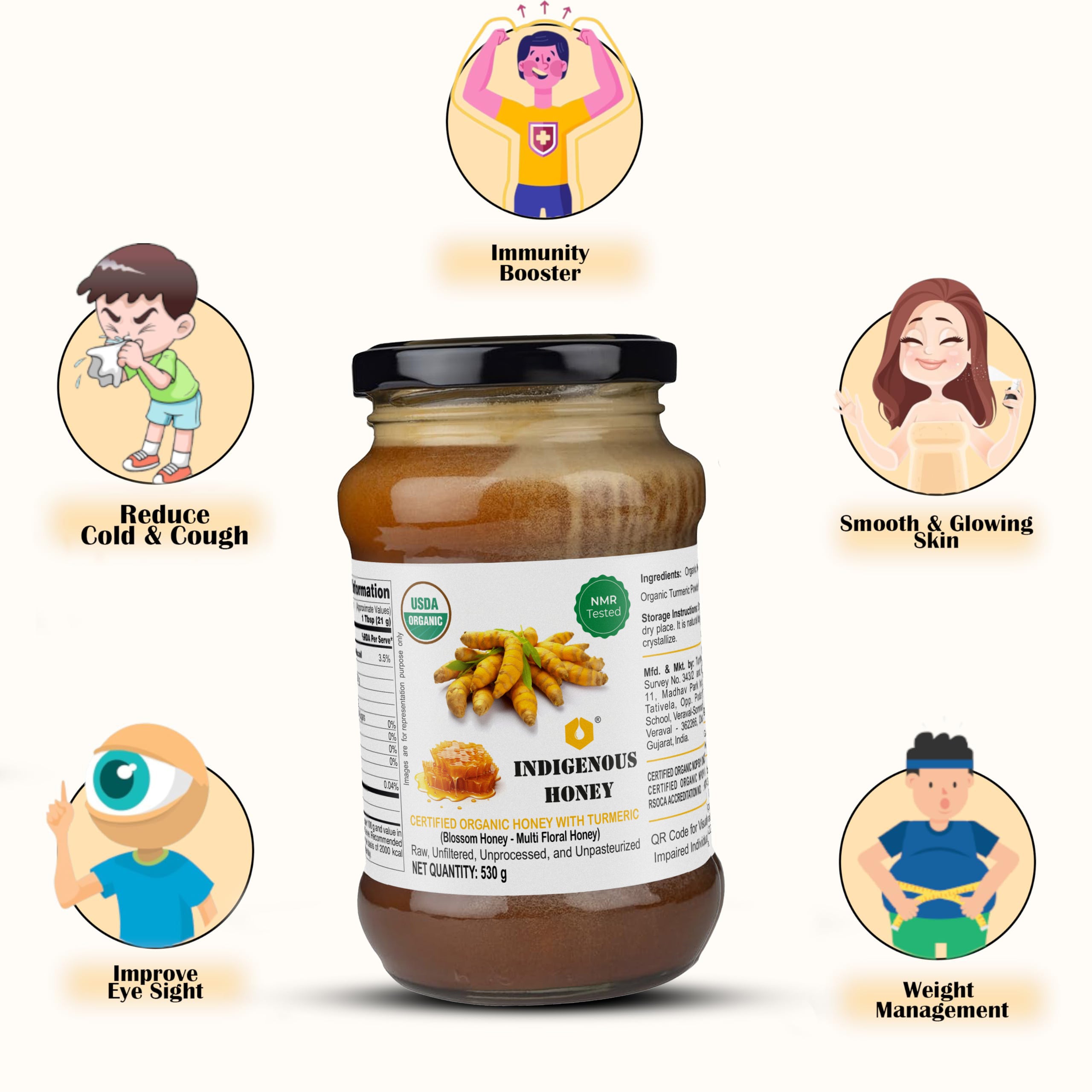 Benefits of Infused Organic Turmeric Honey