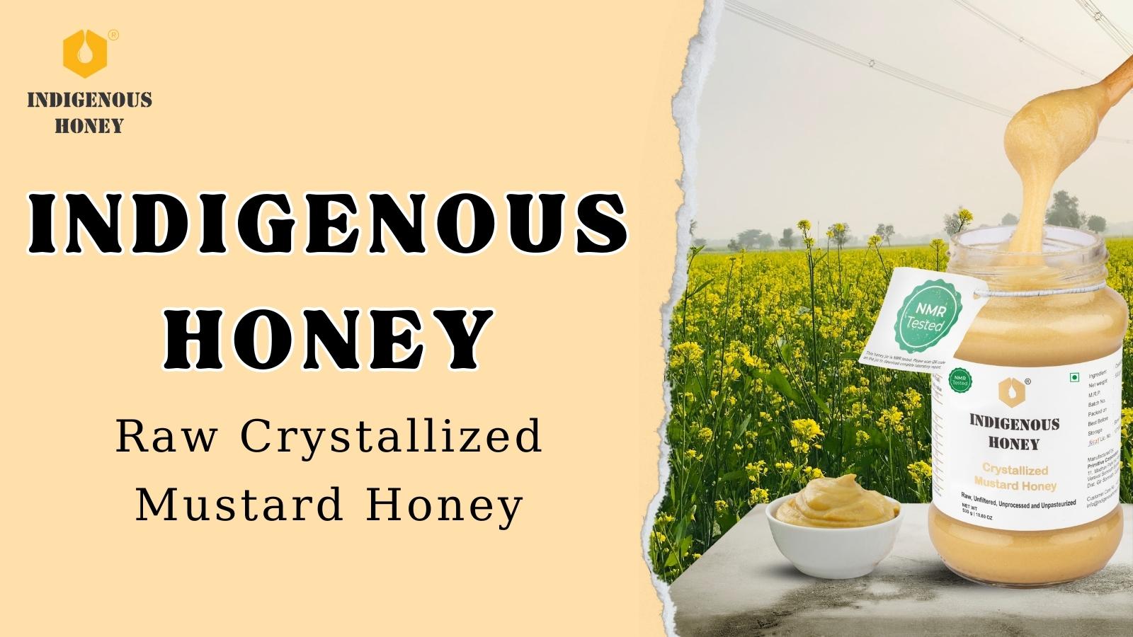 Crystallized Mustard Raw Honey