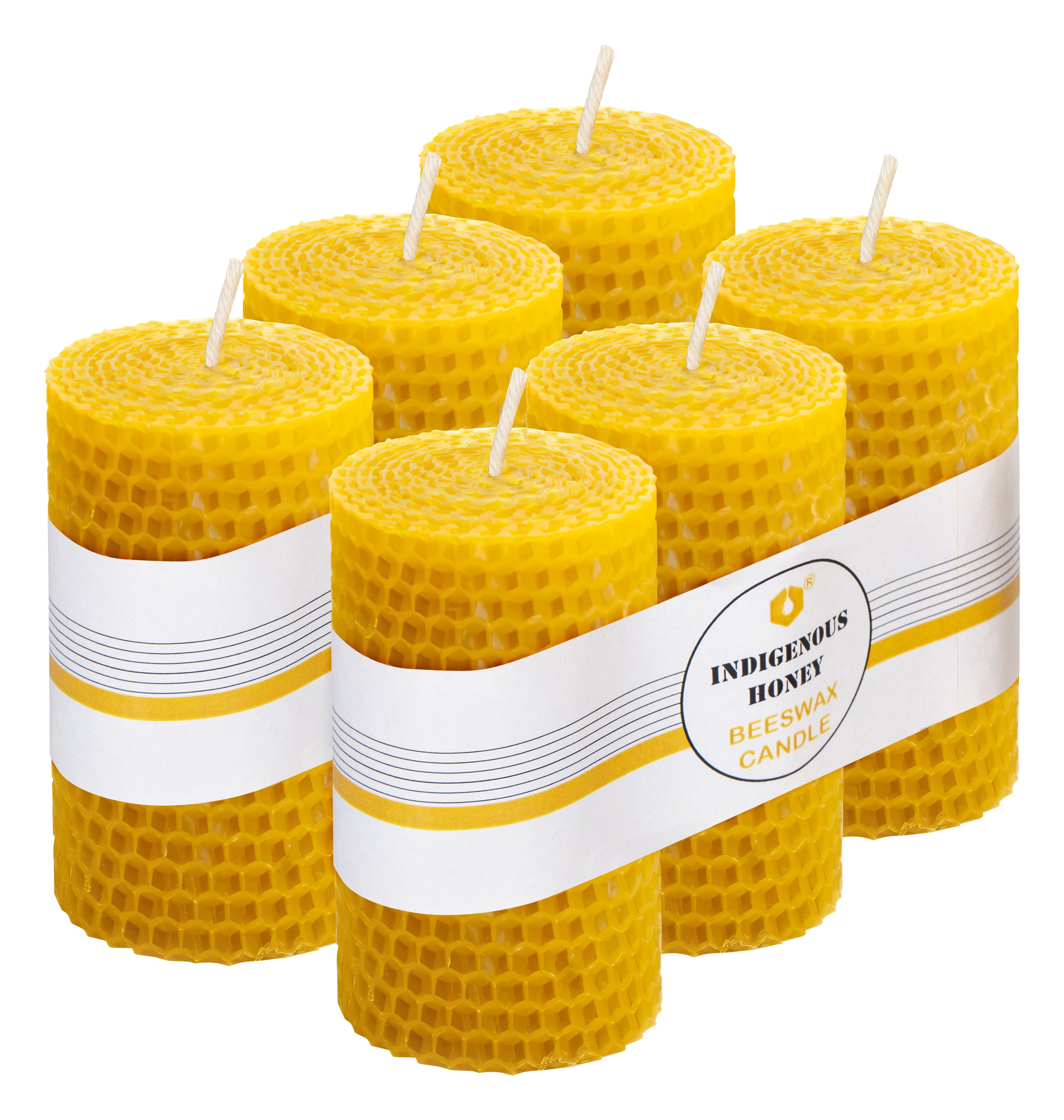 Indigenous beeswax candle