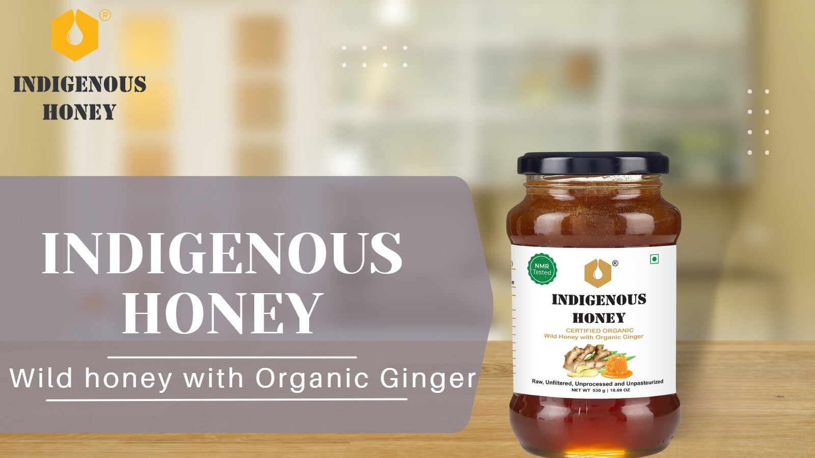 Infused Organic Ginger Honey