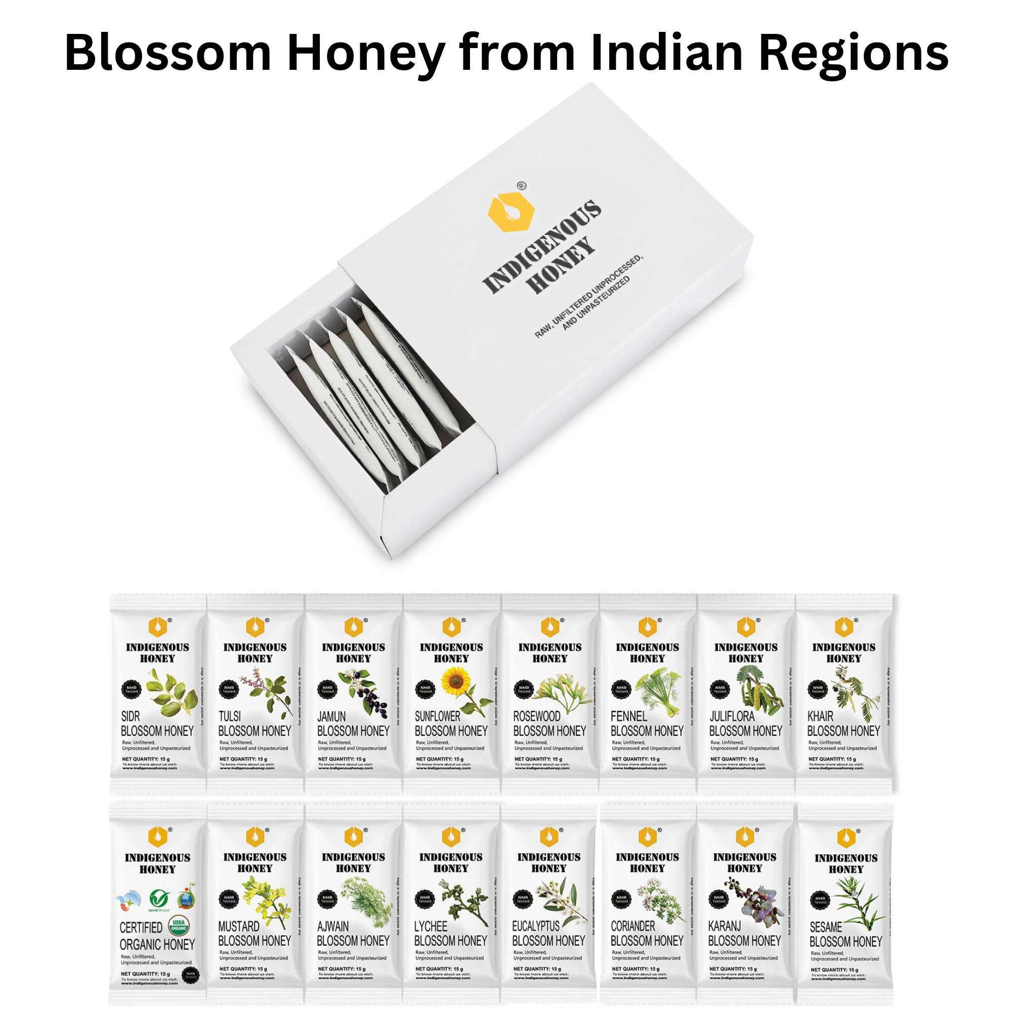 monofloral honey sachets