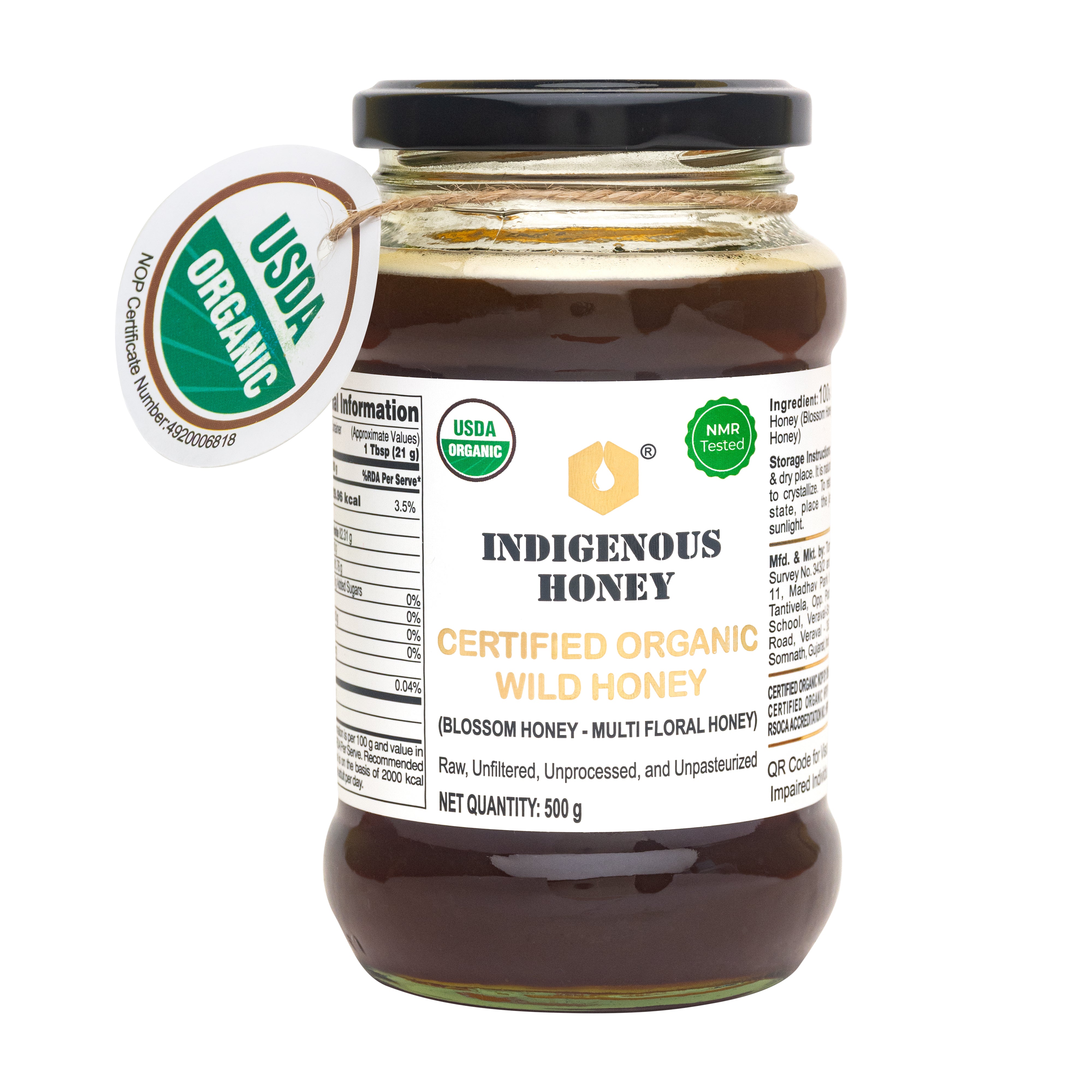 NMR Tested Raw Organic Wild Honey