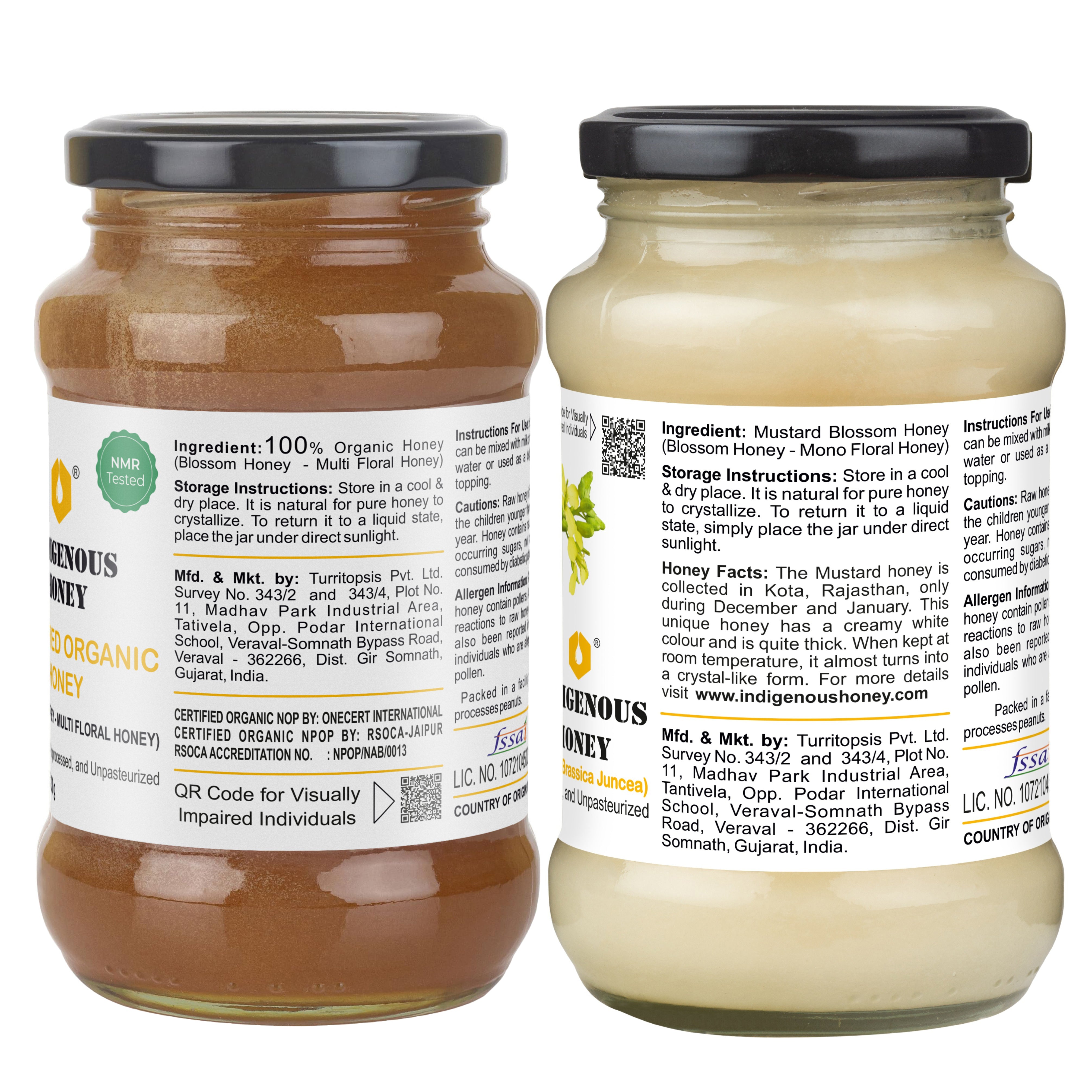 Natural Mustard and Raw Wild Honey