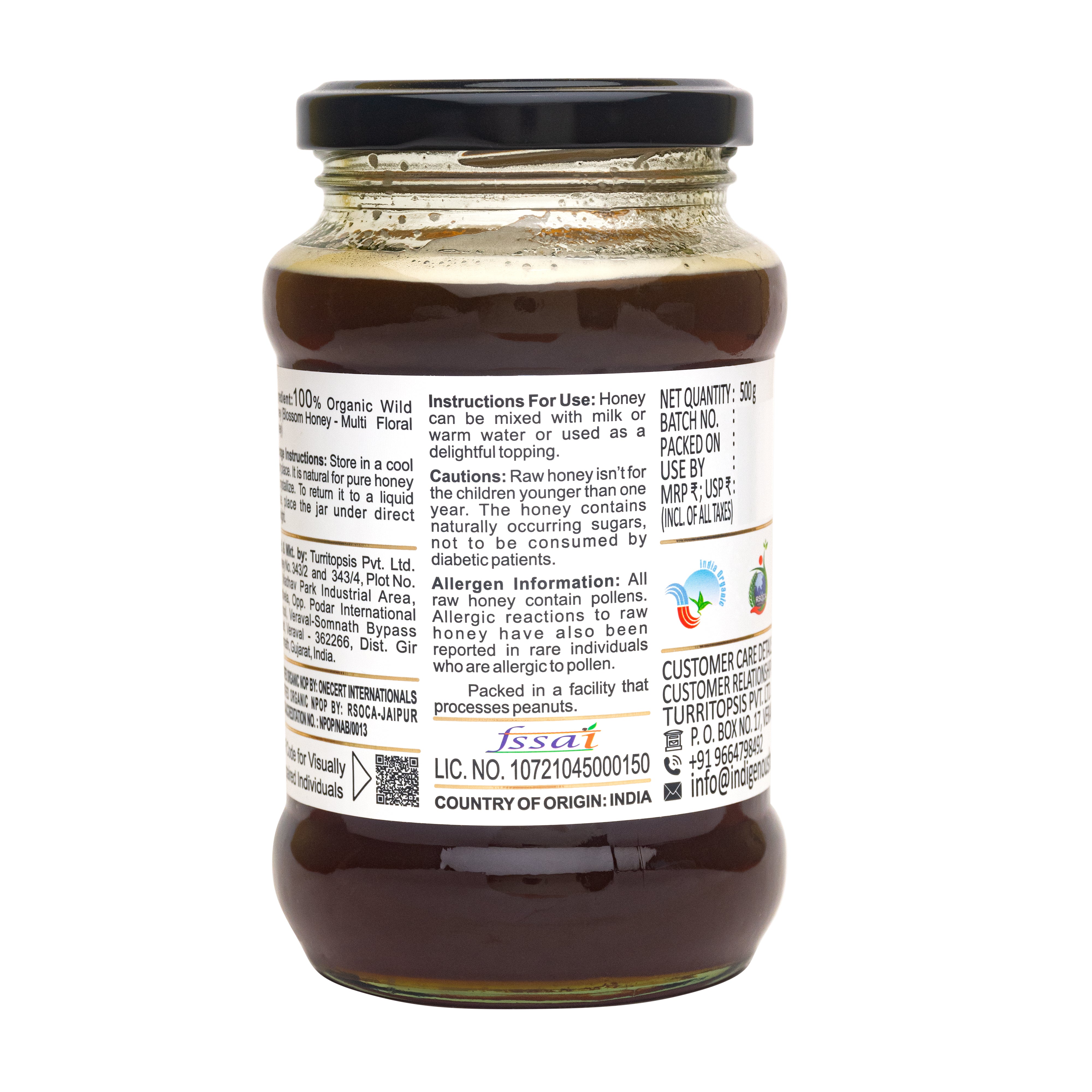Natural Pure Organic Wild Honey