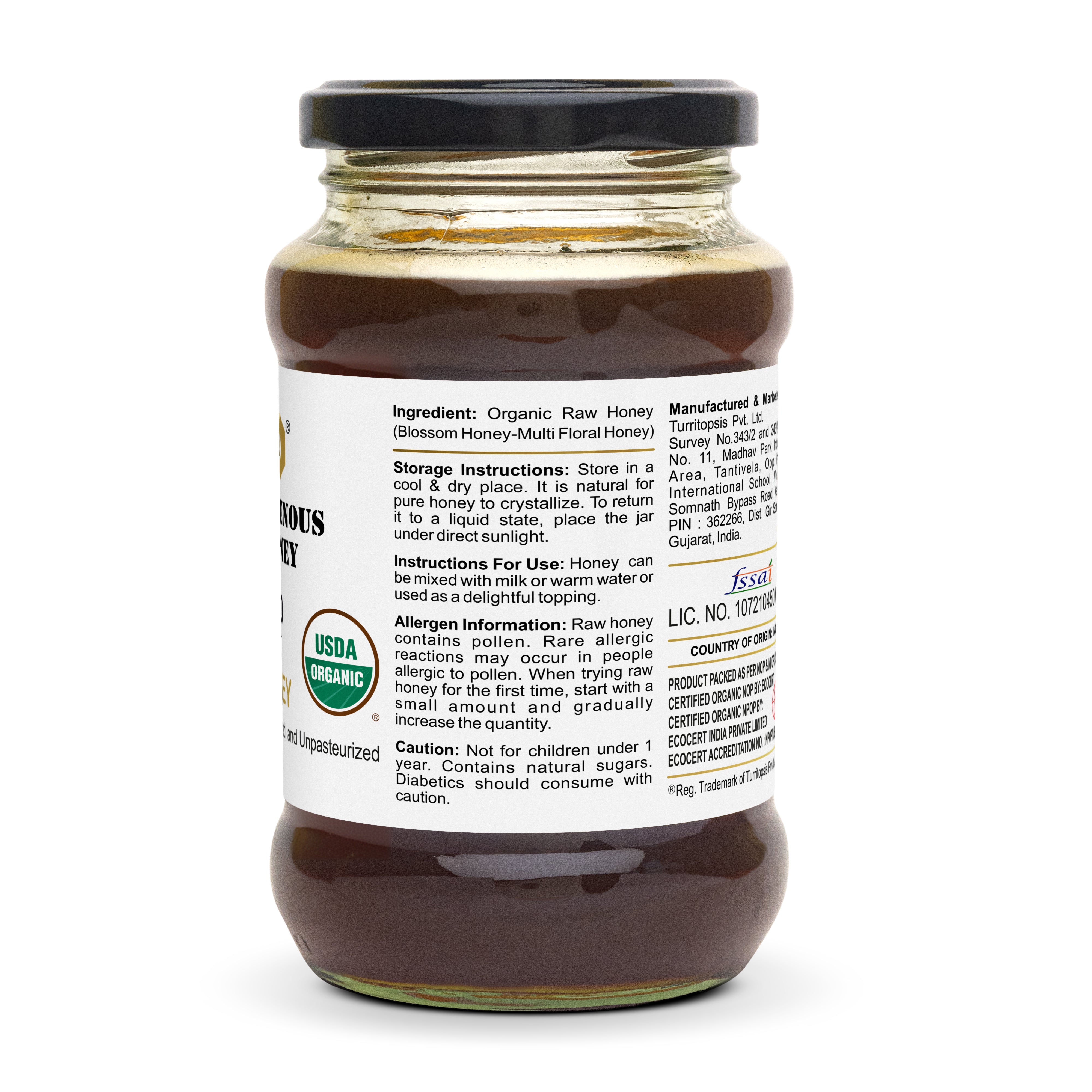 Natural Raw Organic Honey