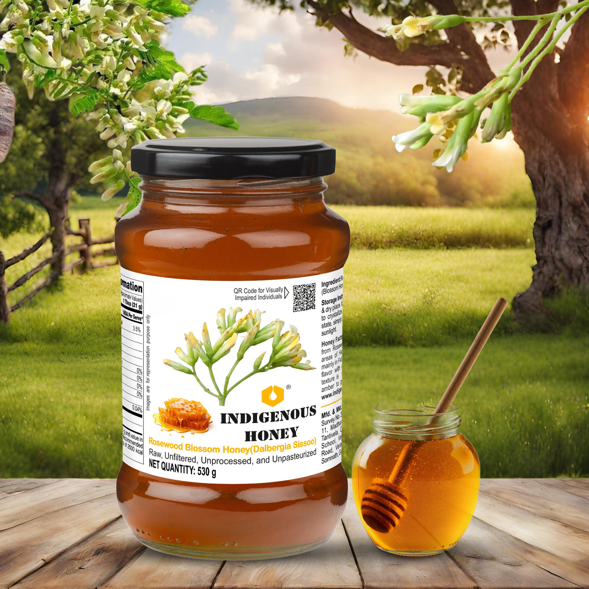 Natural Unprocessed Rosewood Honey